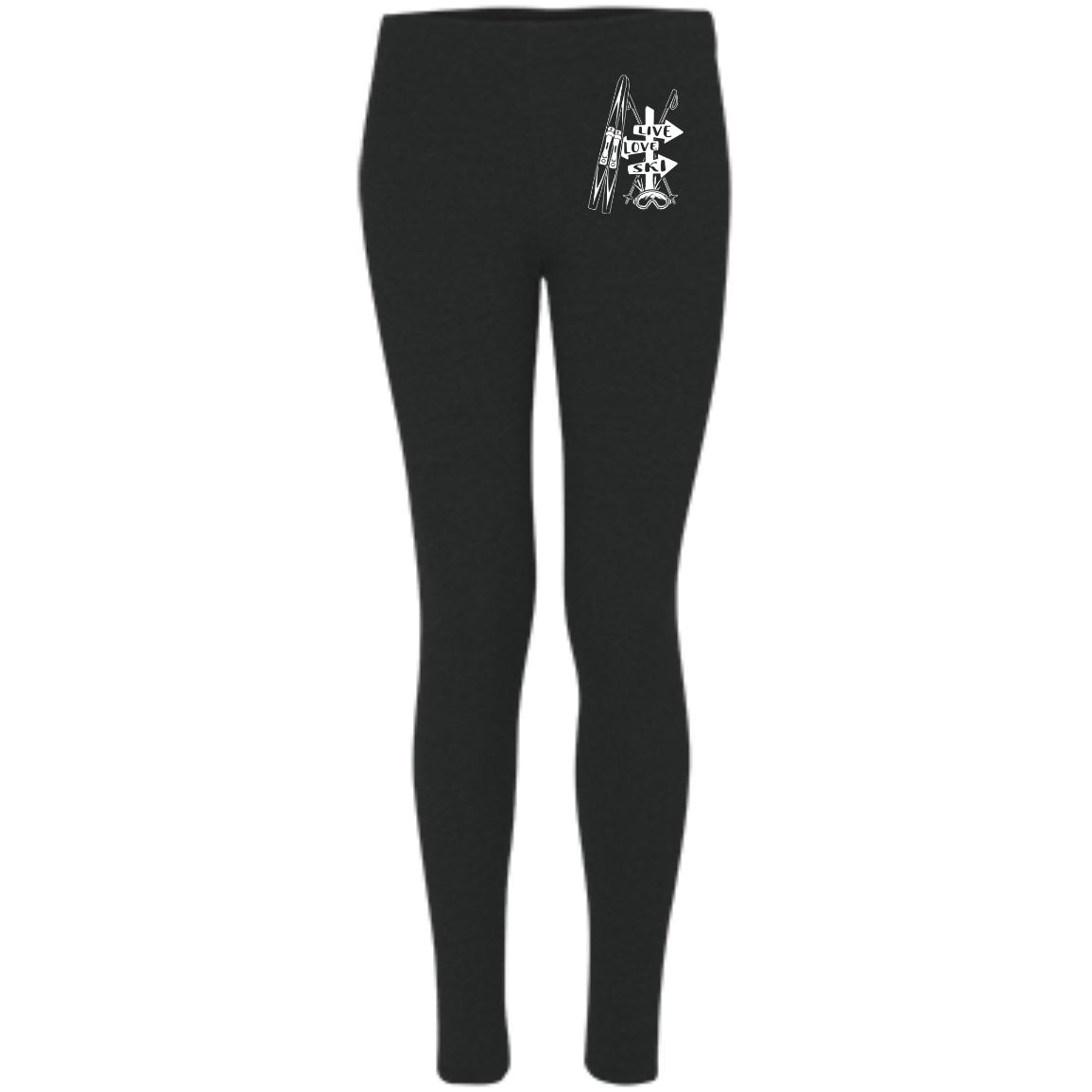 Live Love Ski Women's Embroidered Leggings - Powderaddicts
