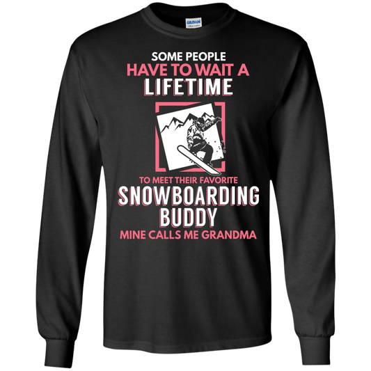 Snowboard Buddy - Calls Me Grandma Long Sleeves - Powderaddicts