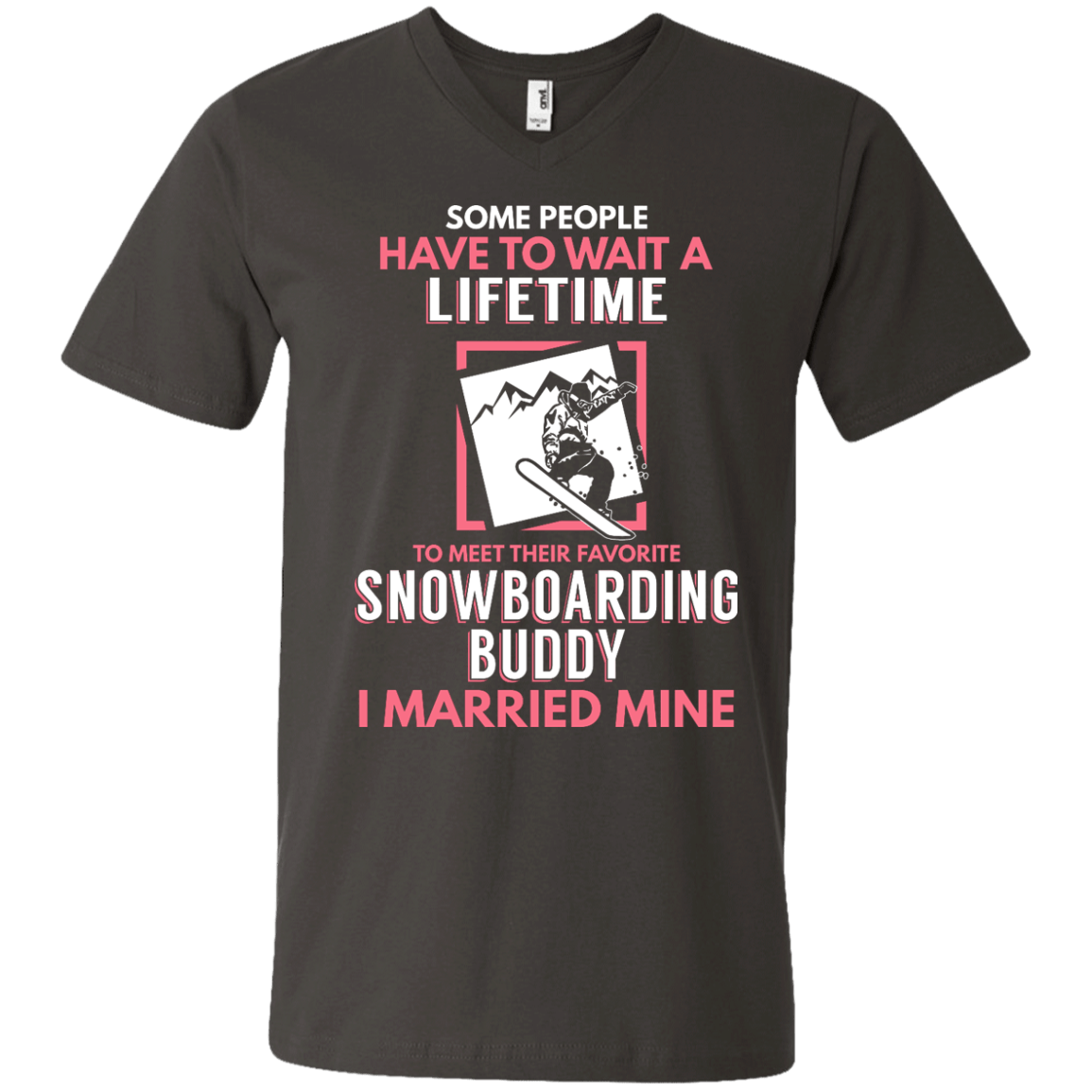 Snowboarding Mom Buddy - I Married Mine Tees - Powderaddicts