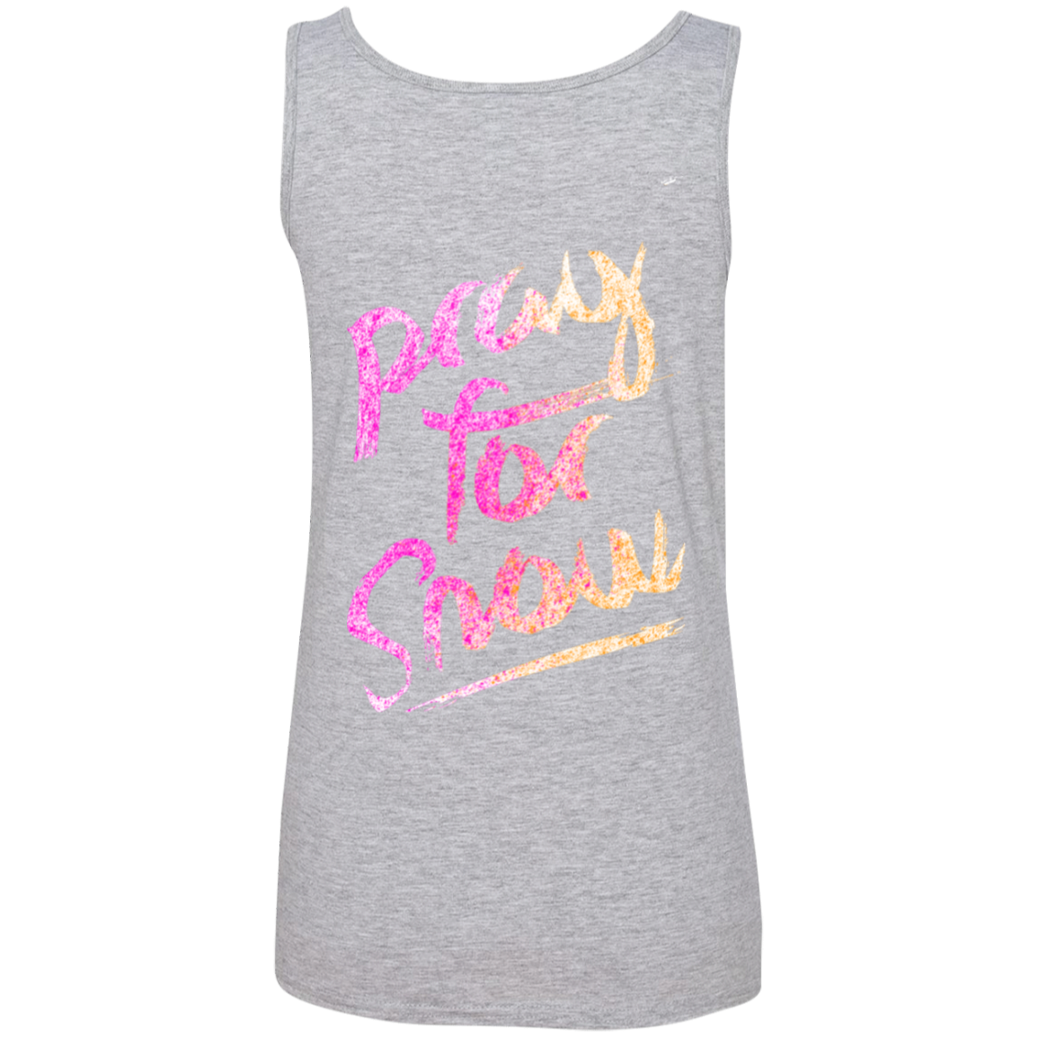 Pray For Snow 100% Ringspun Cotton Tank Top - Powderaddicts