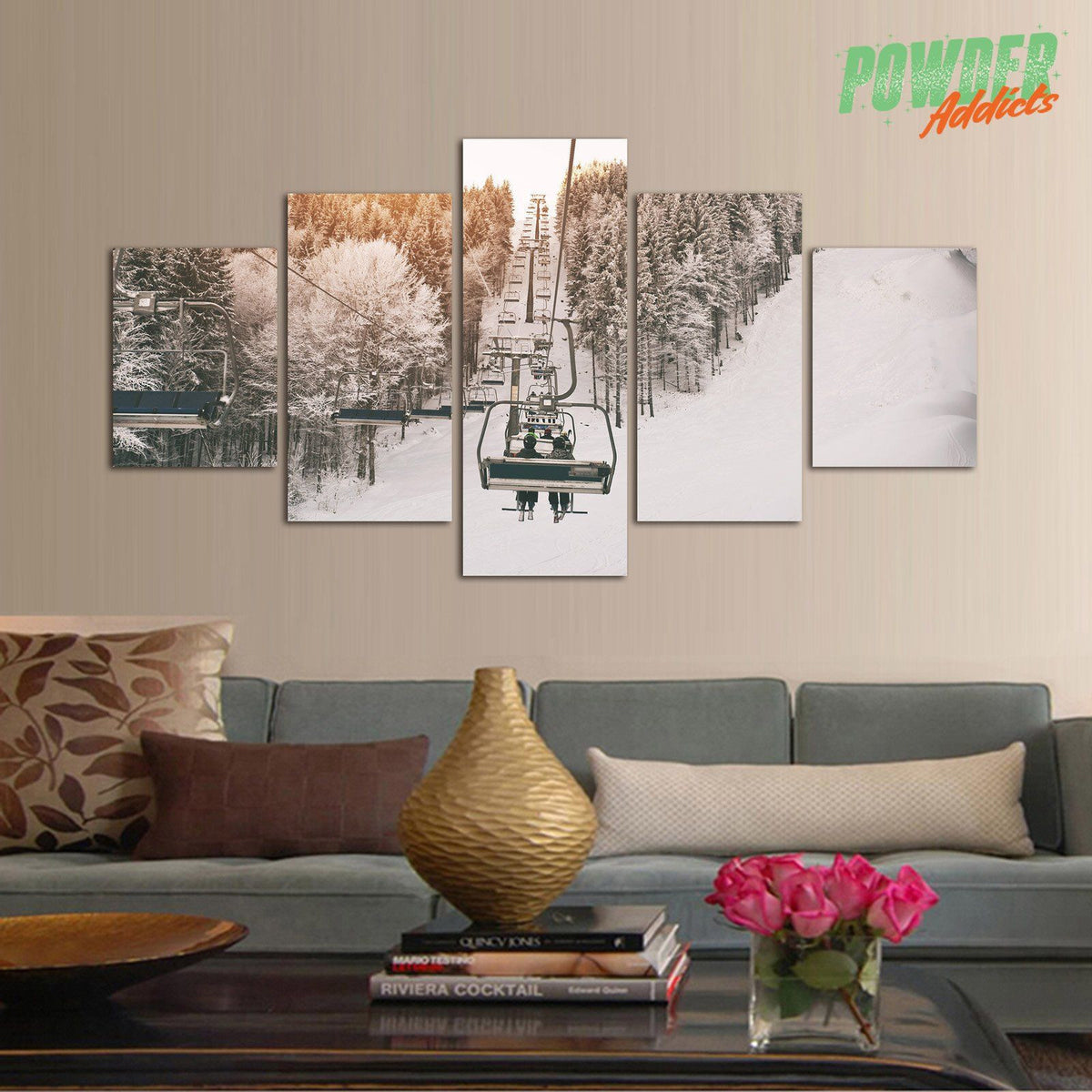 Chairway to Heaven 5 Piece Canvas - Powderaddicts