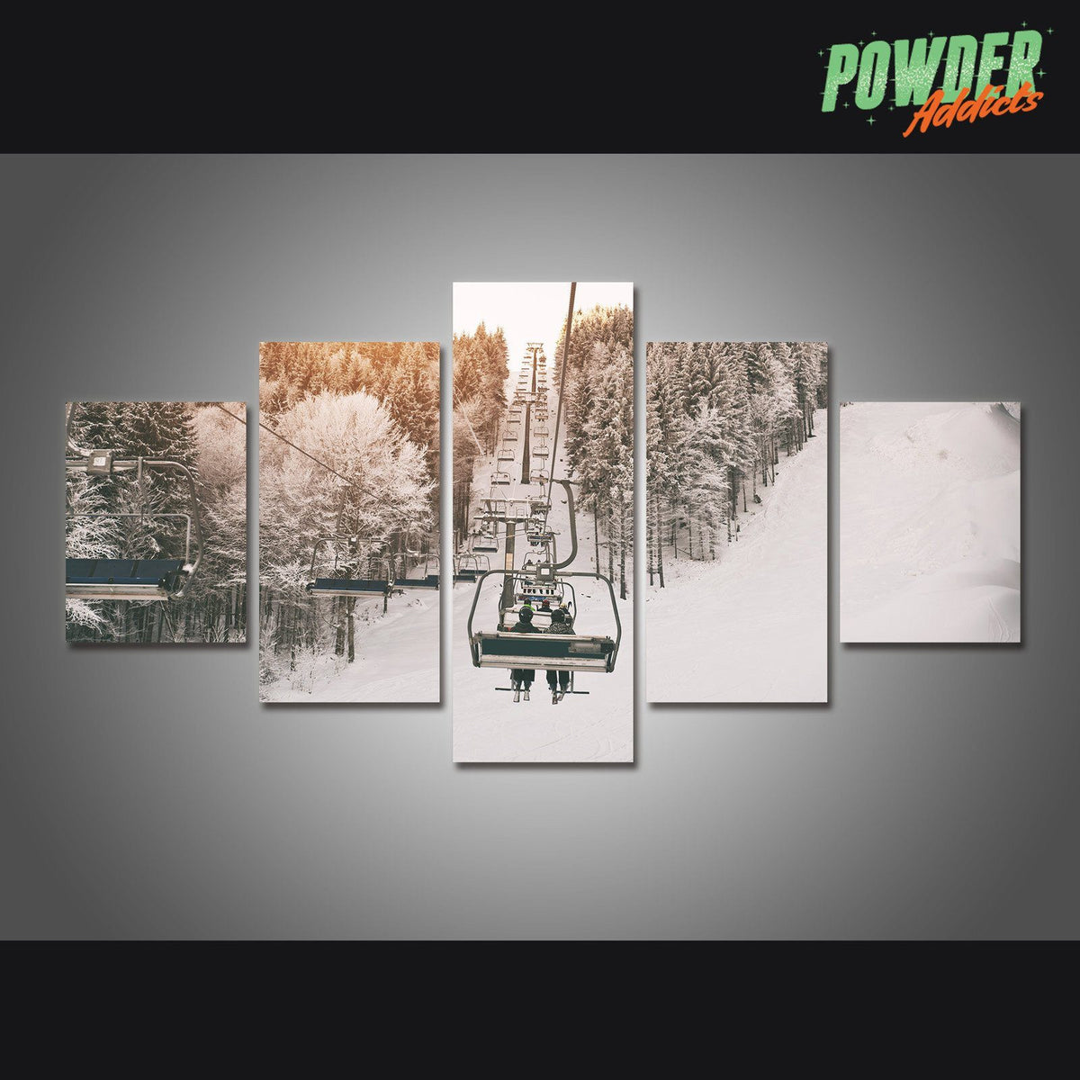 Chairway to Heaven 5 Piece Canvas - Powderaddicts