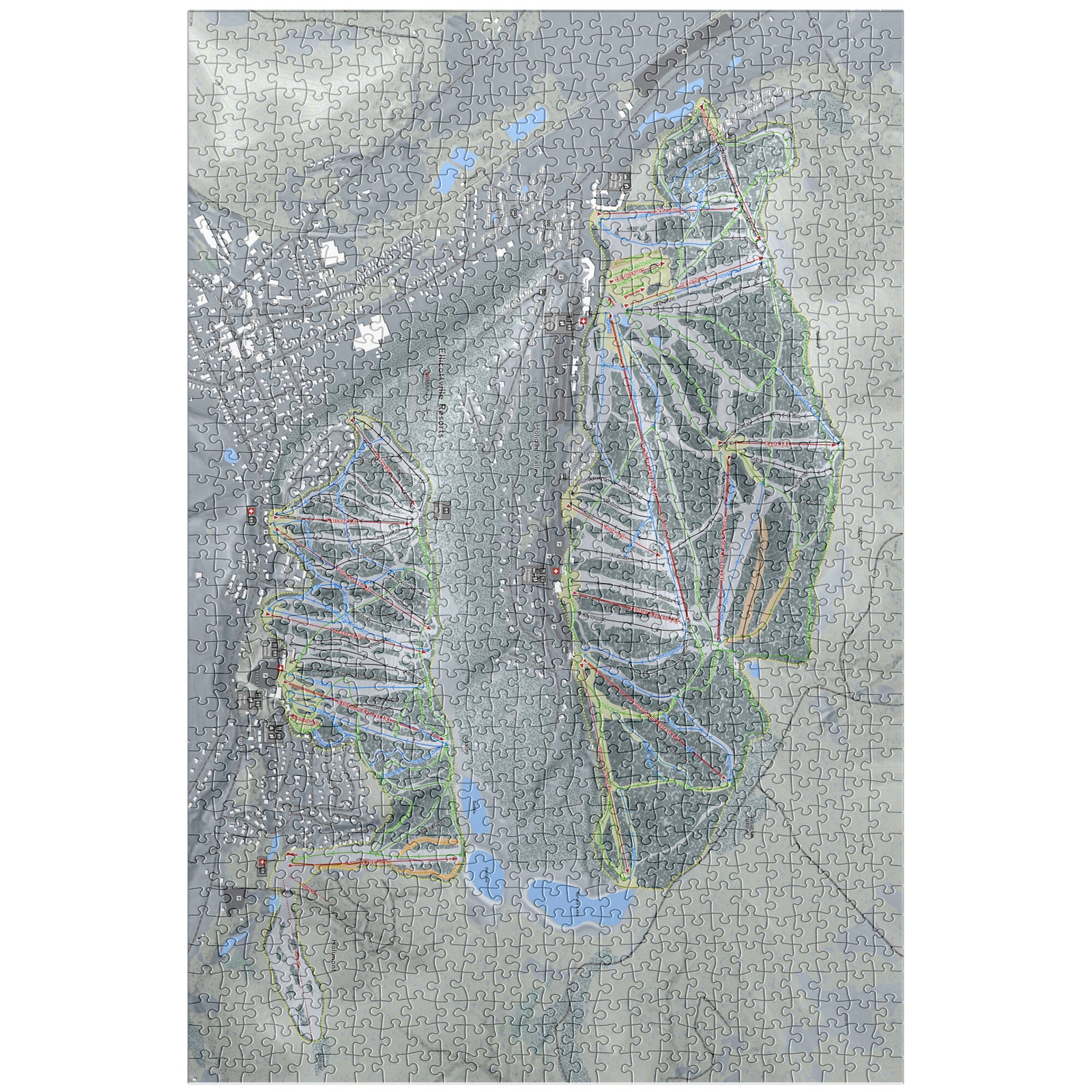 Holiday Valley Combo, New York Ski Trail Map