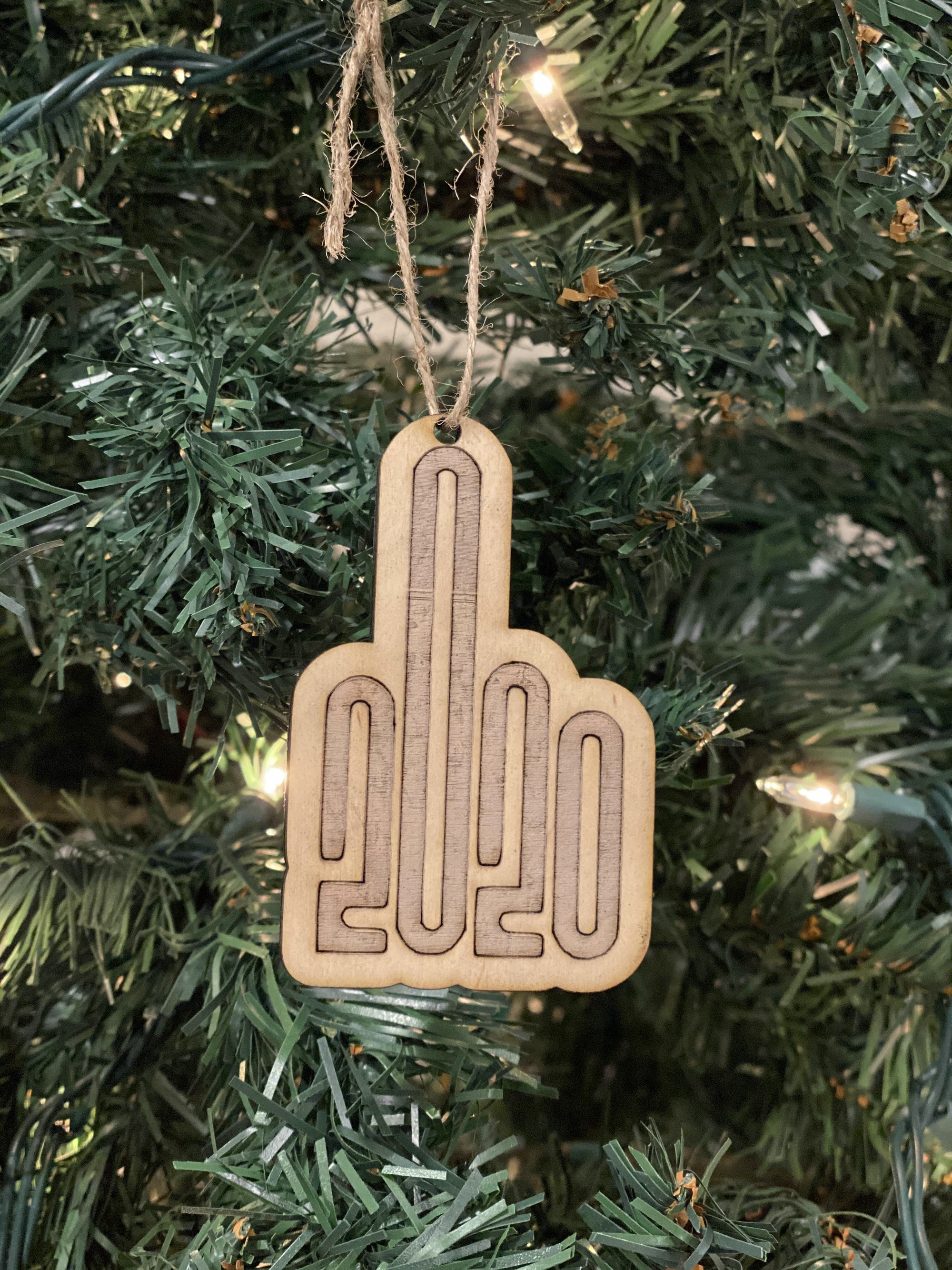 2020 Middle Finger Christmas Ornament (Made In The USA 🇺🇸) - Powderaddicts