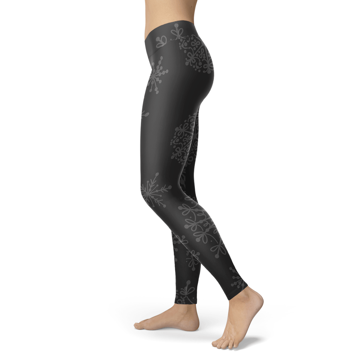 Charcoal and Grey Snow Leggings - Powderaddicts