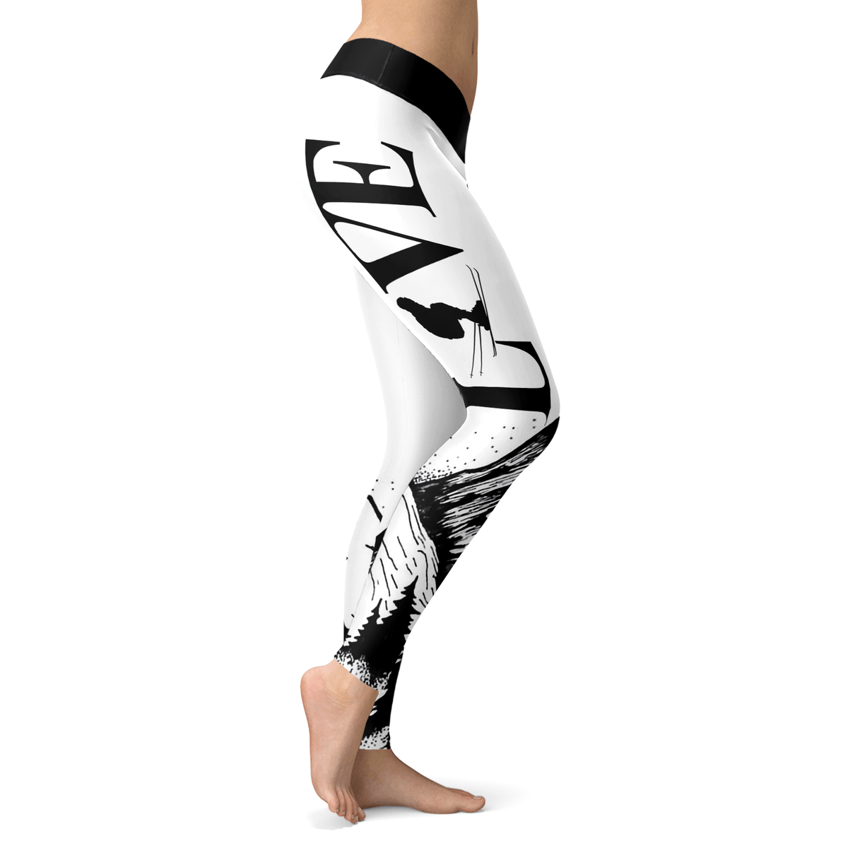 Love Skiing Leggings - Powderaddicts