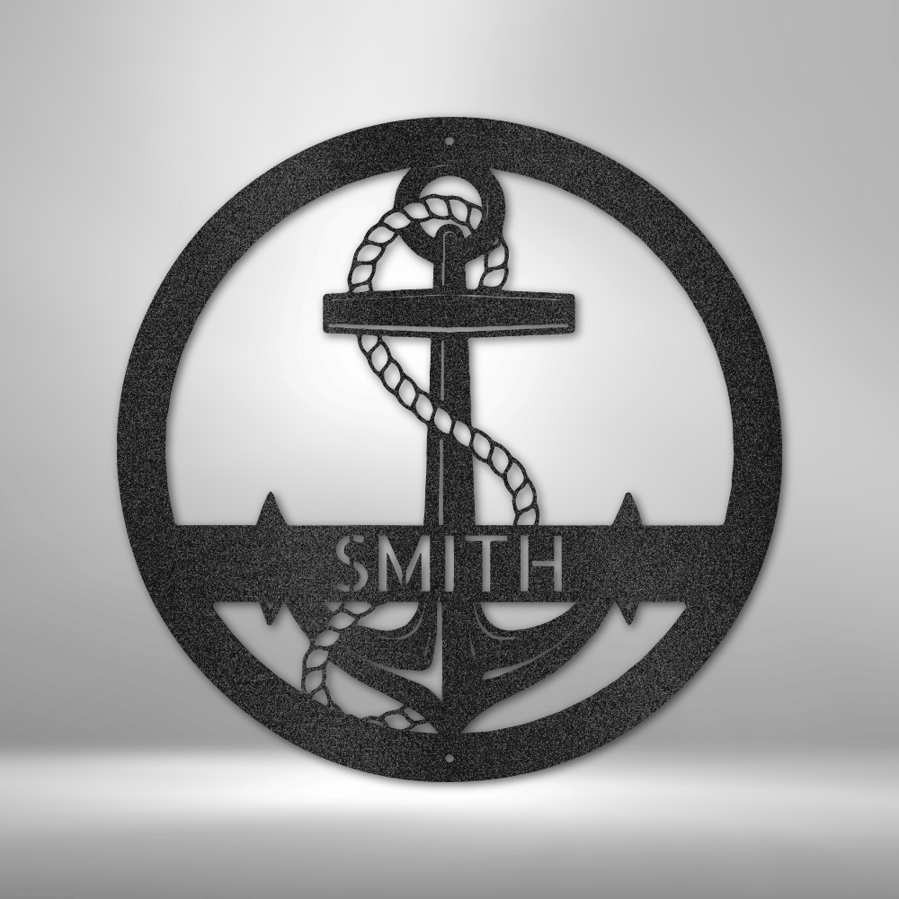 Elaborate Anchor - Steel Sign - Powderaddicts