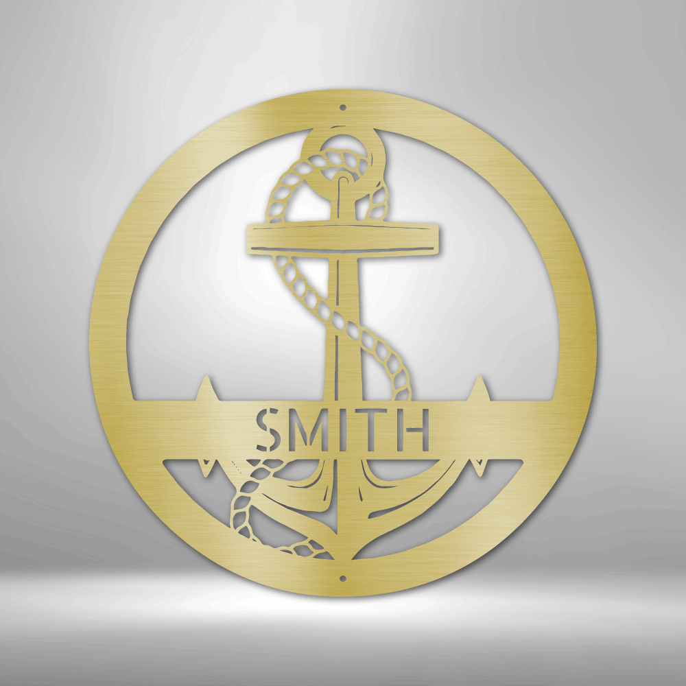 Elaborate Anchor - Steel Sign - Powderaddicts