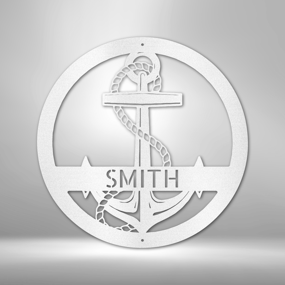 Elaborate Anchor - Steel Sign - Powderaddicts