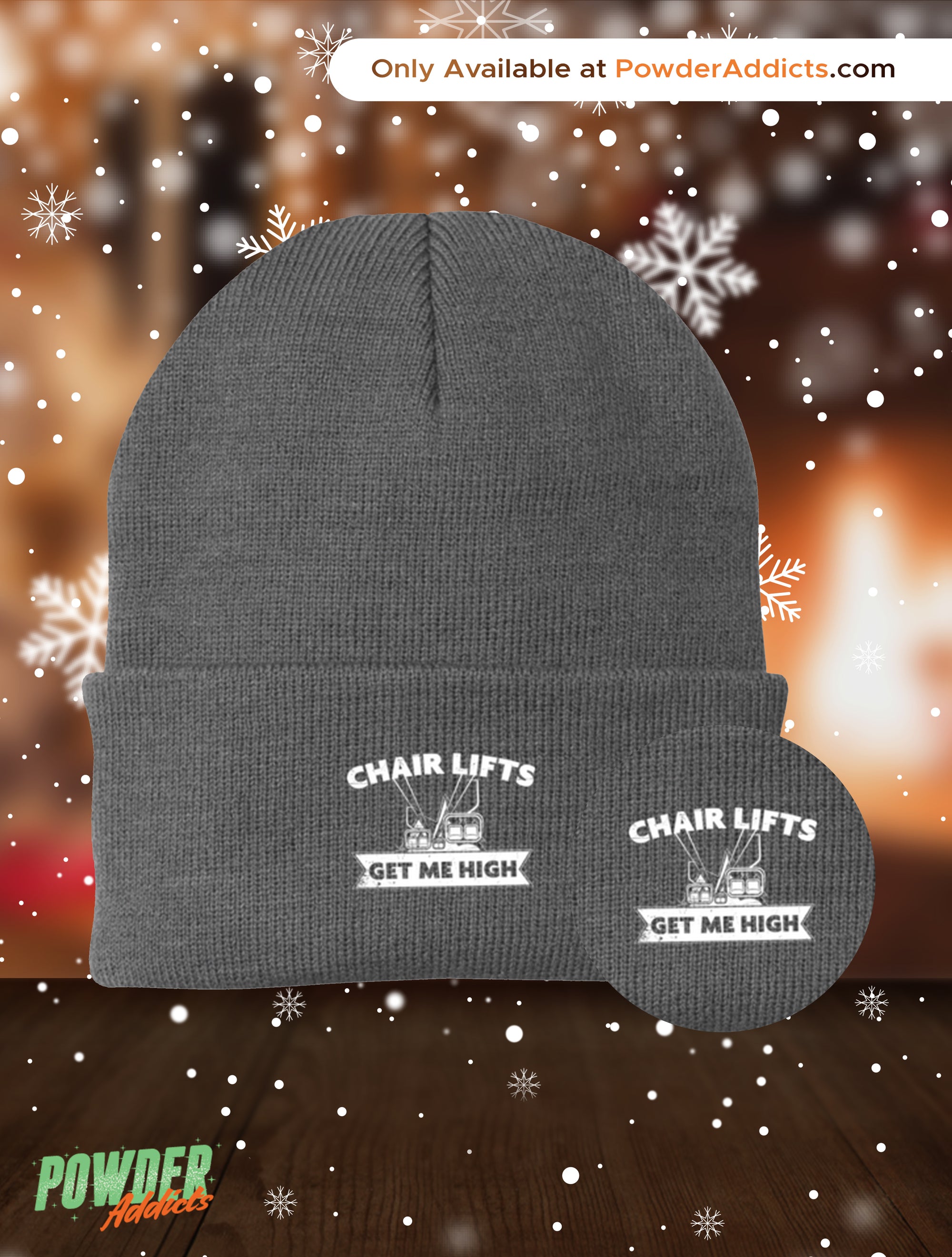 Chairlifts Get Me High Knit Cap - Powderaddicts