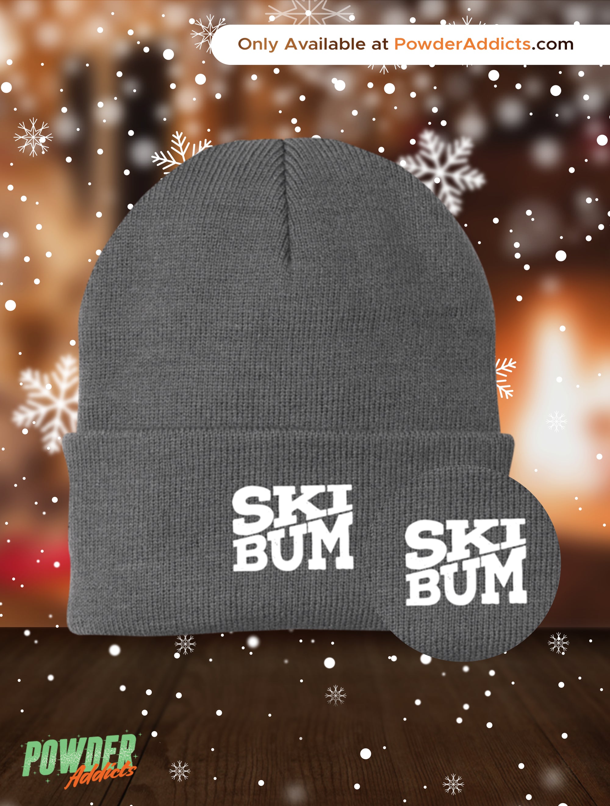 Ski Bum Knit Cap - Powderaddicts