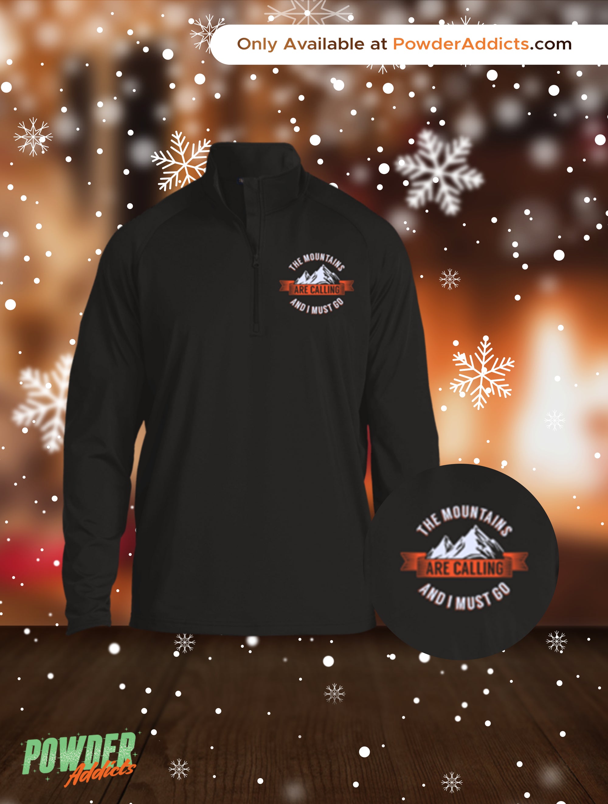 The Mountains Are Calling Men's Outdoor Wear - Powderaddicts