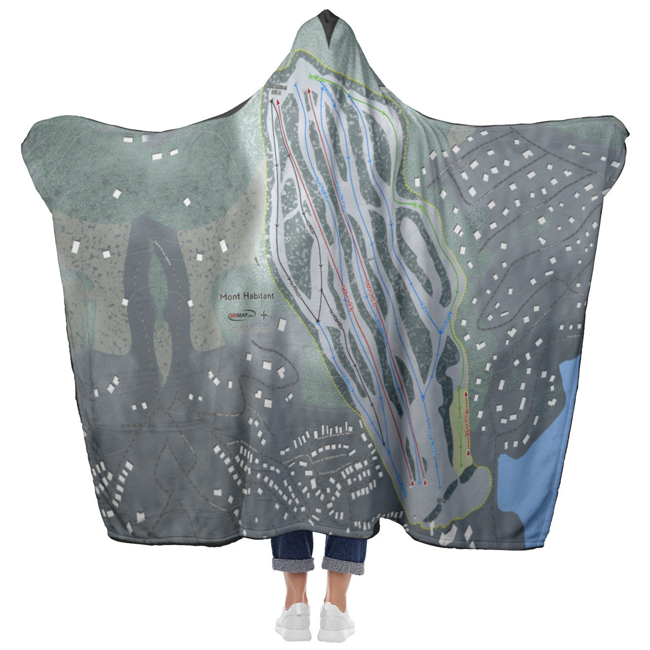 Ski Trail Map Blanket Ski Trail Map Blanket