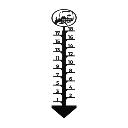 PERSONALIZED CHAIRLIFT SNOW GAUGE- 2 SNOWBOARDING PARENTS, 1 SNOWBOARDING CHILD- MADE IN THE USA 🇺🇸 - Powderaddicts