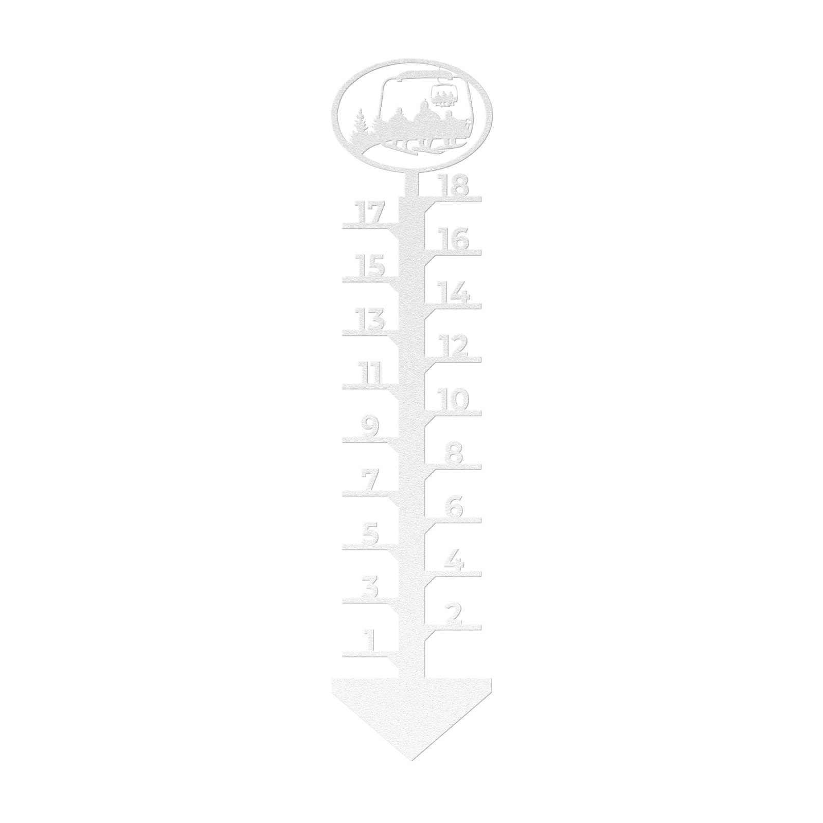 PERSONALIZED Chairlift Snow Gauge Snowboard Mom -2 Snowboard Children- Made in the USA