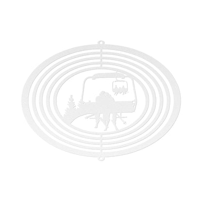 PERSONALIZED WIND SPINNER - SKIING COUPLE - MADE IN THE USA 🇺🇸 - Powderaddicts