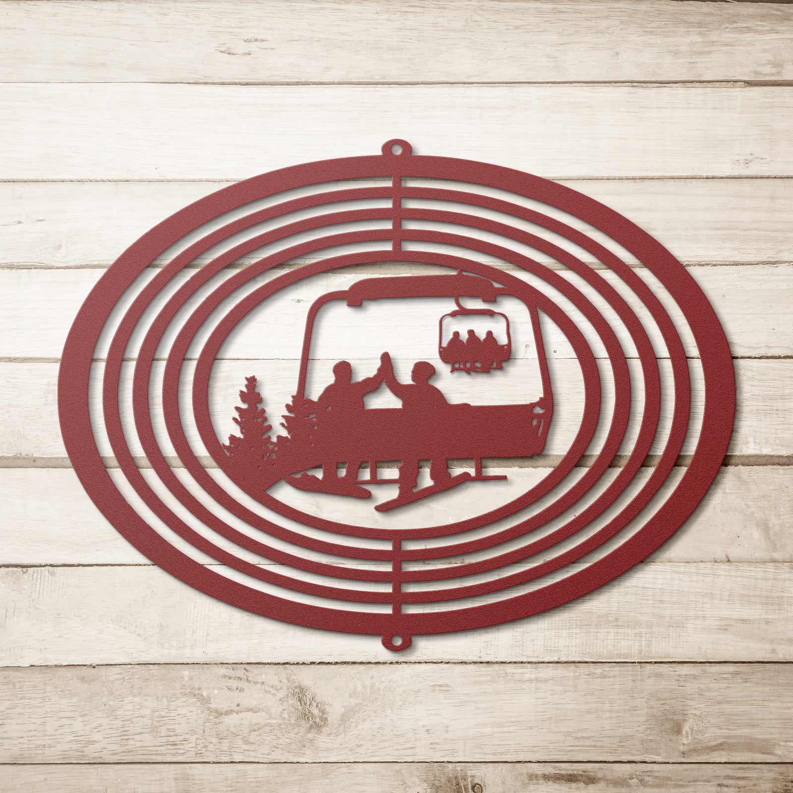 PERSONALIZED  WIND SPINNER - 2 SNOWBOARDING FRIENDS- MADE IN THE USA 🇺🇸