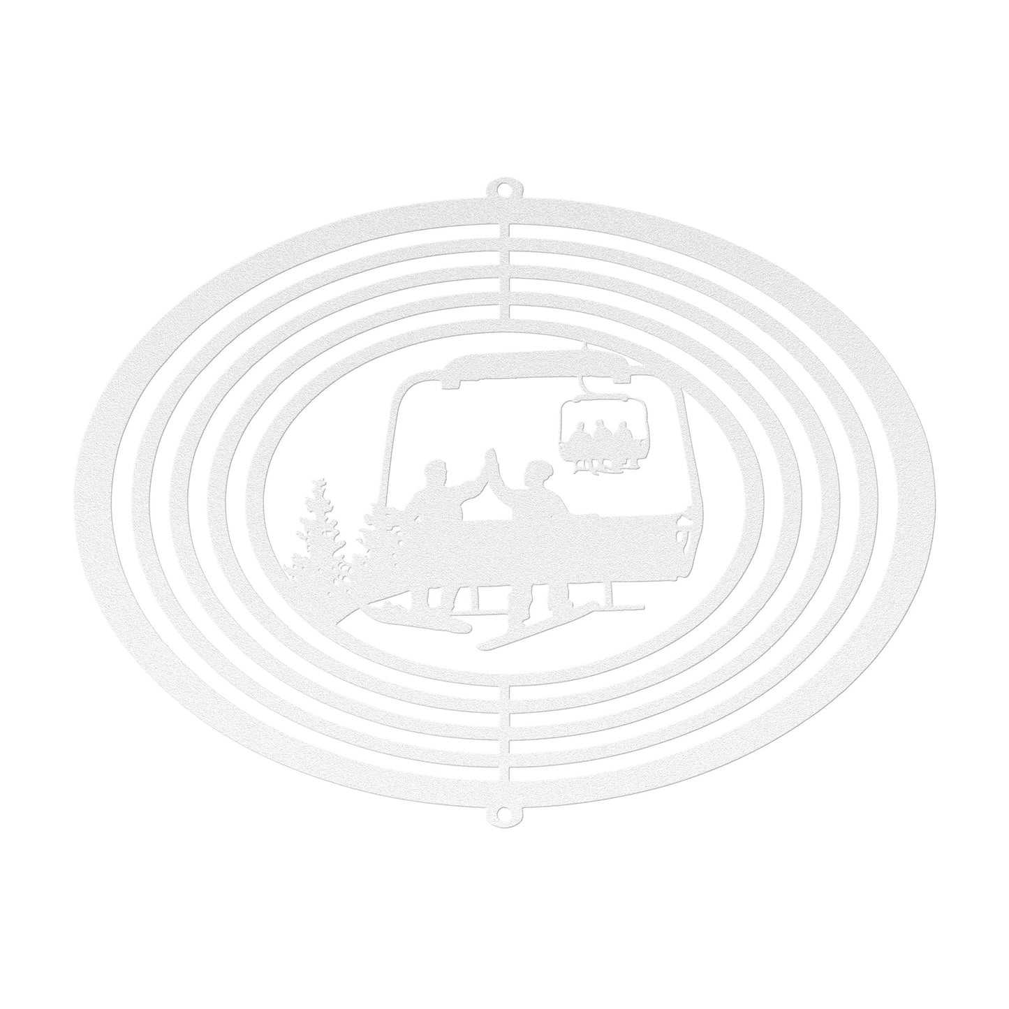 PERSONALIZED  WIND SPINNER - 2 SNOWBOARDING FRIENDS- MADE IN THE USA 🇺🇸 - Powderaddicts