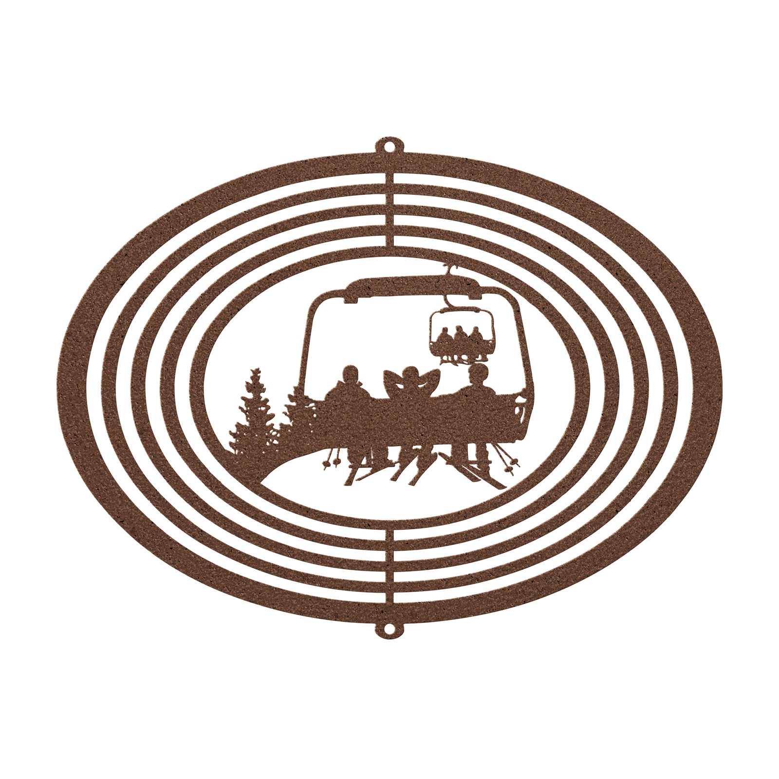 PERSONALIZED  WIND SPINNER - 3 SKIING  FRIENDS- MADE IN THE USA 🇺🇸