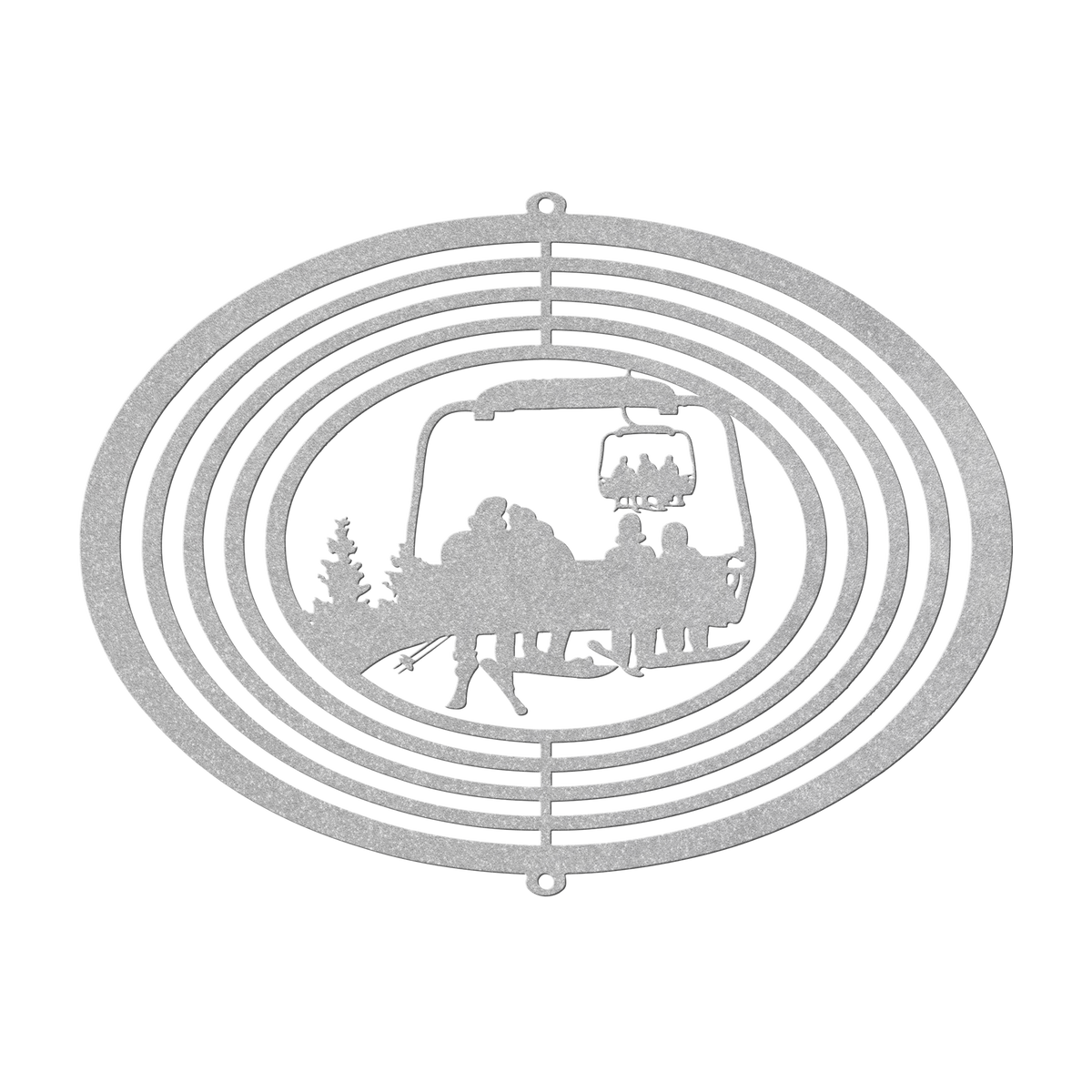 PERSONALIZED  WIND SPINNER - SKIING DAD, SNOWBOARDING MOM AND 2 SNOWBOARDING  CHILDREN- MADE IN THE USA 🇺🇸