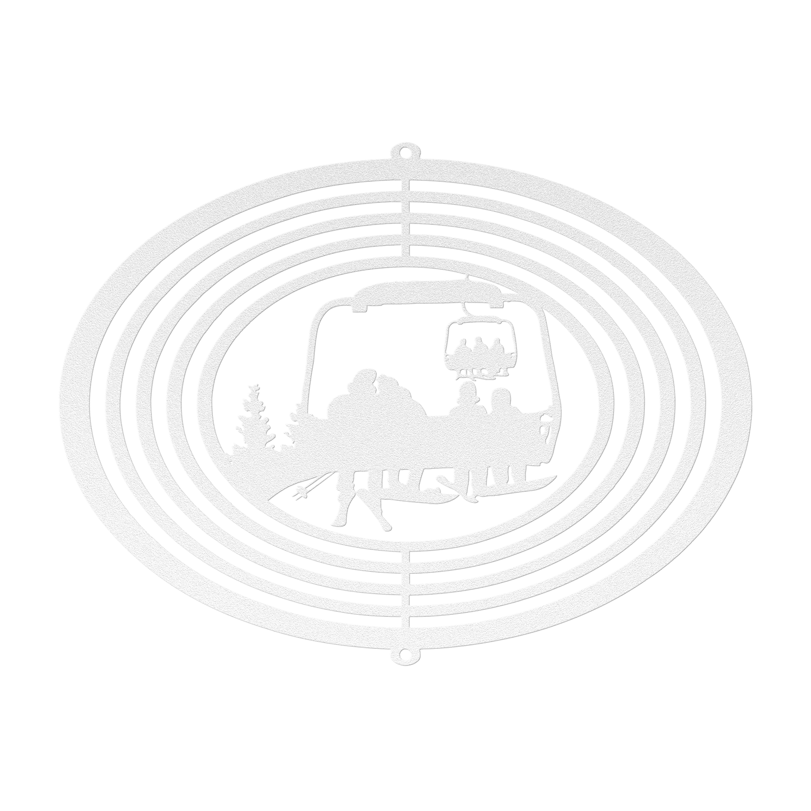 PERSONALIZED  WIND SPINNER - SKIING DAD, SNOWBOARDING MOM AND 2 SNOWBOARDING  CHILDREN- MADE IN THE USA 🇺🇸