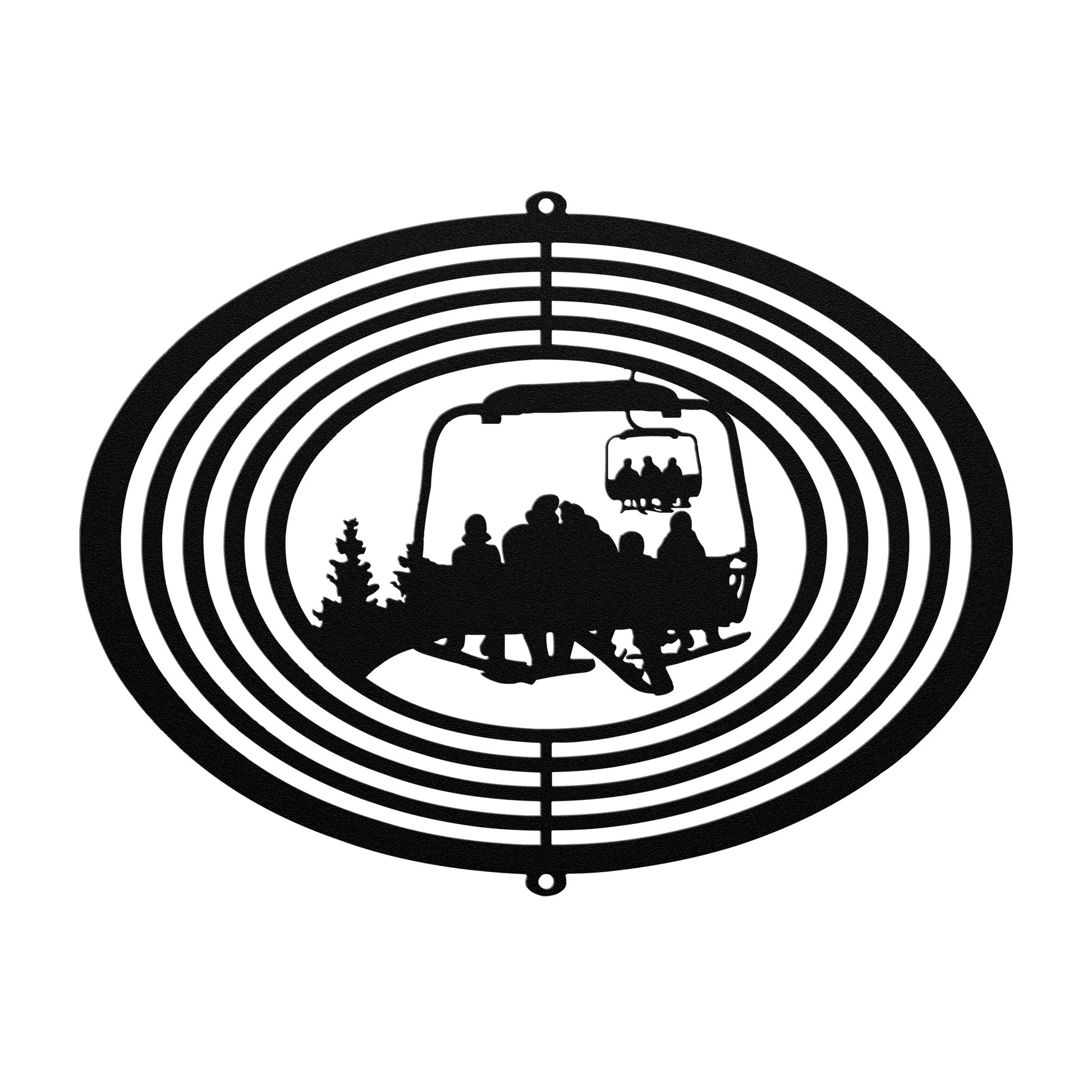 PERSONALIZED  WIND SPINNER - SNOWBOARDING Parents AND 3 SNOWBOARDING CHILDREN - MADE IN THE USA 🇺🇸 - Powderaddicts