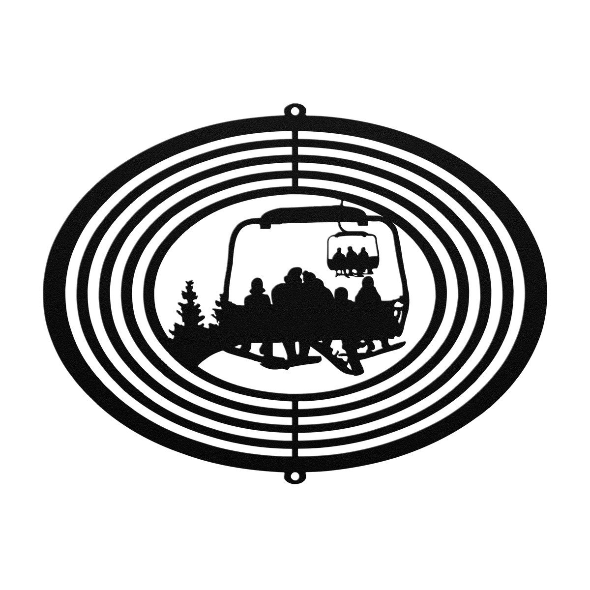 PERSONALIZED  WIND SPINNER - SNOWBOARDING Parents AND 3 SNOWBOARDING CHILDREN - MADE IN THE USA 🇺🇸