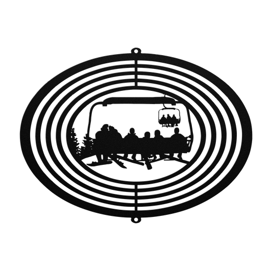 PERSONALIZED  WIND SPINNER - SNOWBOARDING MOM, SNOWBOARDING DAD, AND 4 SNOWBOARDING CHILDREN - MADE IN THE USA 🇺🇸 - Powderaddicts