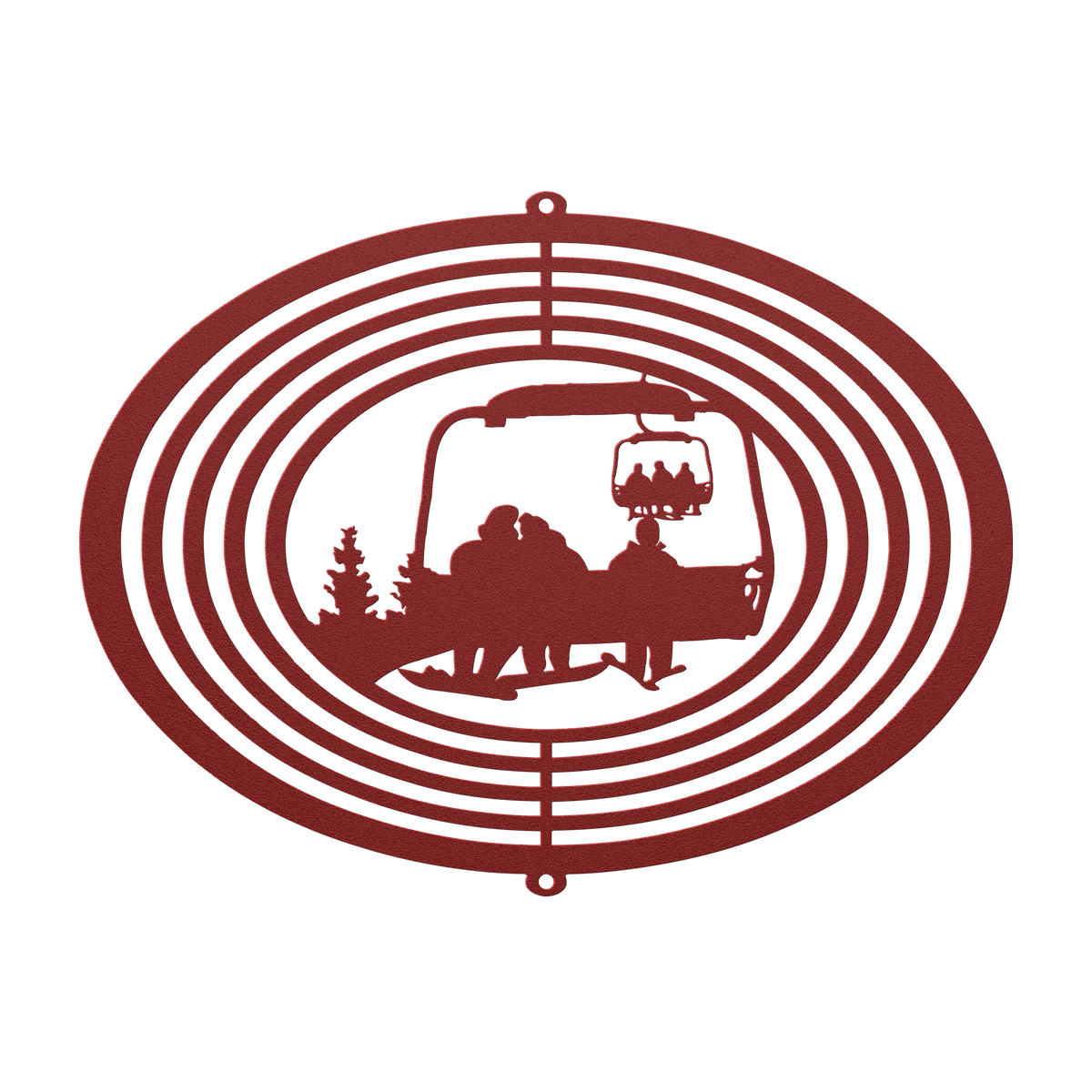 PERSONALIZED  WIND SPINNER - 2 SNOWBOARDING PARENTS, 1 SKIING  CHILD - MADE IN THE USA 🇺🇸