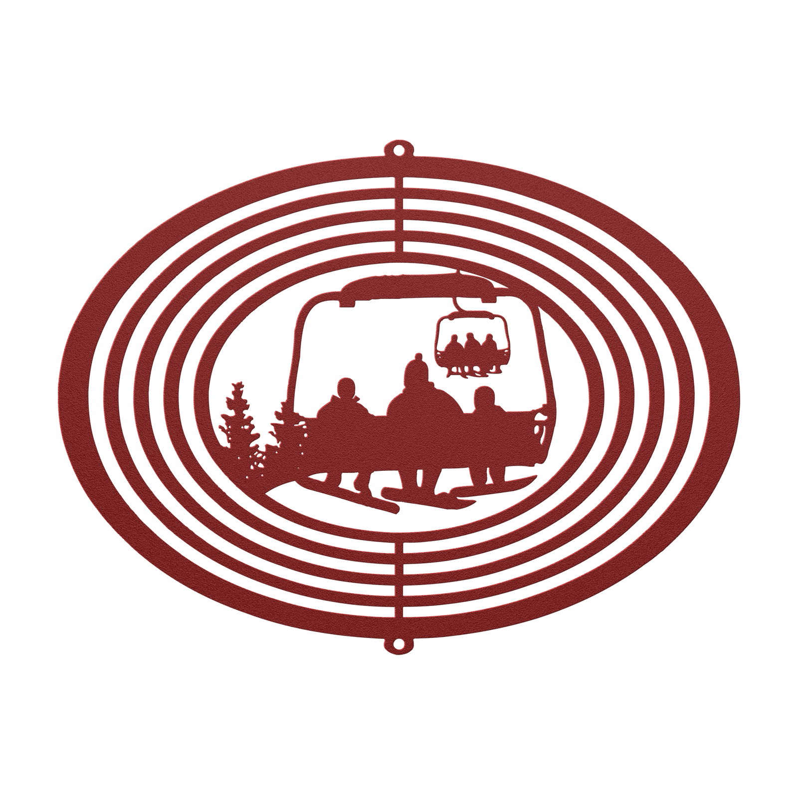 PERSONALIZED  WIND SPINNER - SNOWBOARDING PARENT AND 2 SNOWBOARDING CHILDREN - MADE IN THE USA 🇺🇸