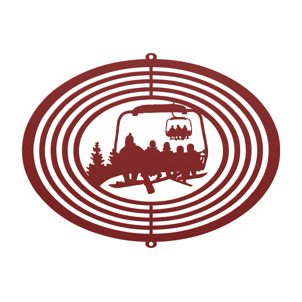 PERSONALIZED WIND SPINNER - 1 SNOWBOARDING PARENT, 4 SNOWBOARDING Children - MADE IN THE USA 🇺🇸