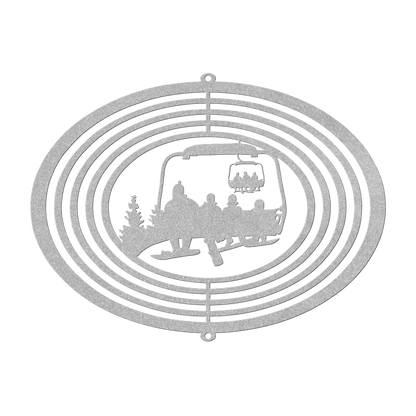PERSONALIZED WIND SPINNER - 1 SNOWBOARDING PARENT, 3 SNOWBOARDING Children - MADE IN THE USA 🇺🇸 - Powderaddicts