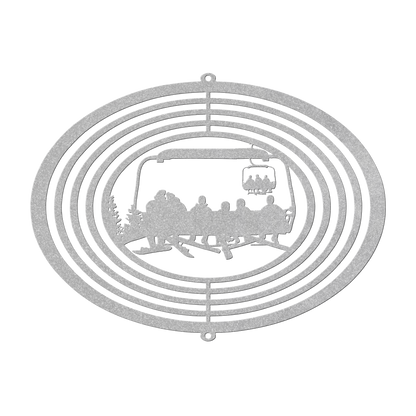 PERSONALIZED  WIND SPINNER - SNOWBOARDING MOM, SNOWBOARDING DAD, AND 4 SNOWBOARDING CHILDREN - MADE IN THE USA 🇺🇸 - Powderaddicts