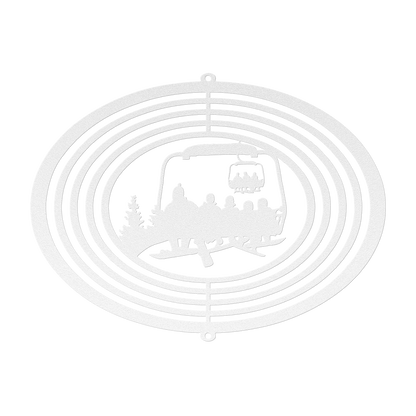 PERSONALIZED WIND SPINNER - 1 SNOWBOARDING PARENT, 4 SNOWBOARDING Children - MADE IN THE USA 🇺🇸 - Powderaddicts