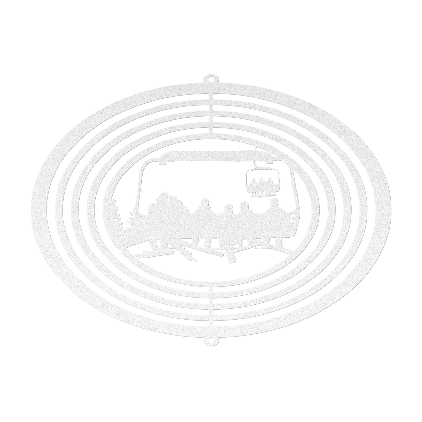 PERSONALIZED  WIND SPINNER - SNOWBOARDING MOM, SNOWBOARDING DAD, AND 4 SNOWBOARDING CHILDREN - MADE IN THE USA 🇺🇸