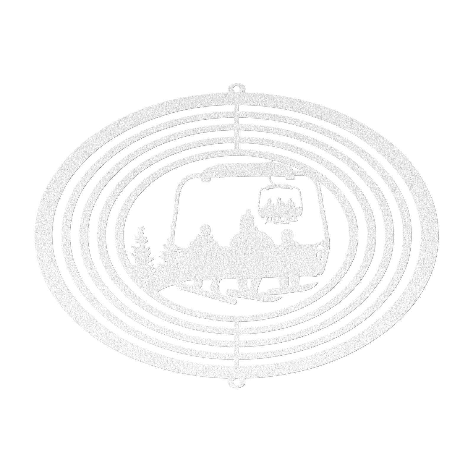 PERSONALIZED  WIND SPINNER - SNOWBOARDING PARENT AND 2 SNOWBOARDING CHILDREN - MADE IN THE USA 🇺🇸