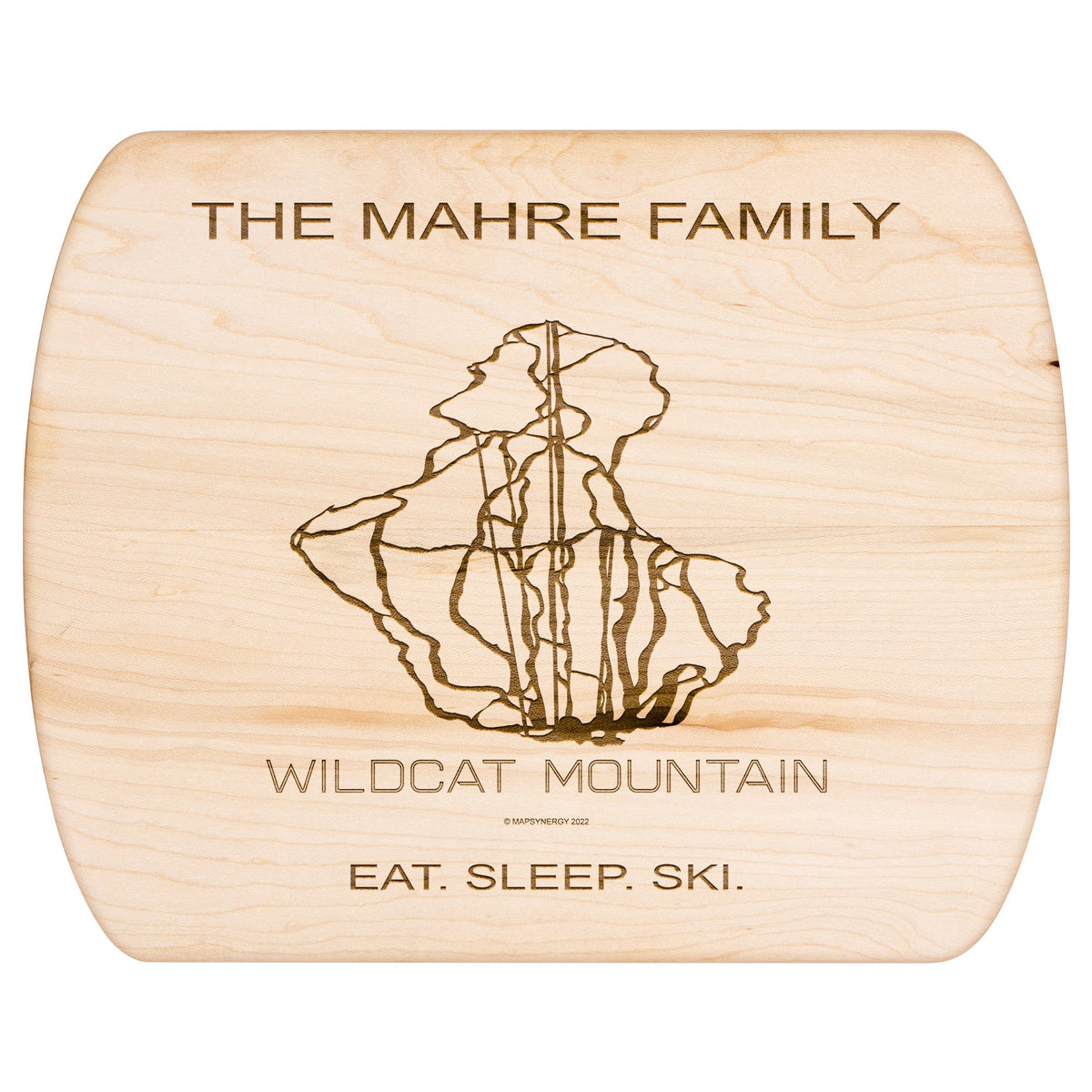 PERSONALIZED  Wildcat Mountain, New Hampshire SKI TRAIL MAP CUTTING BOARD