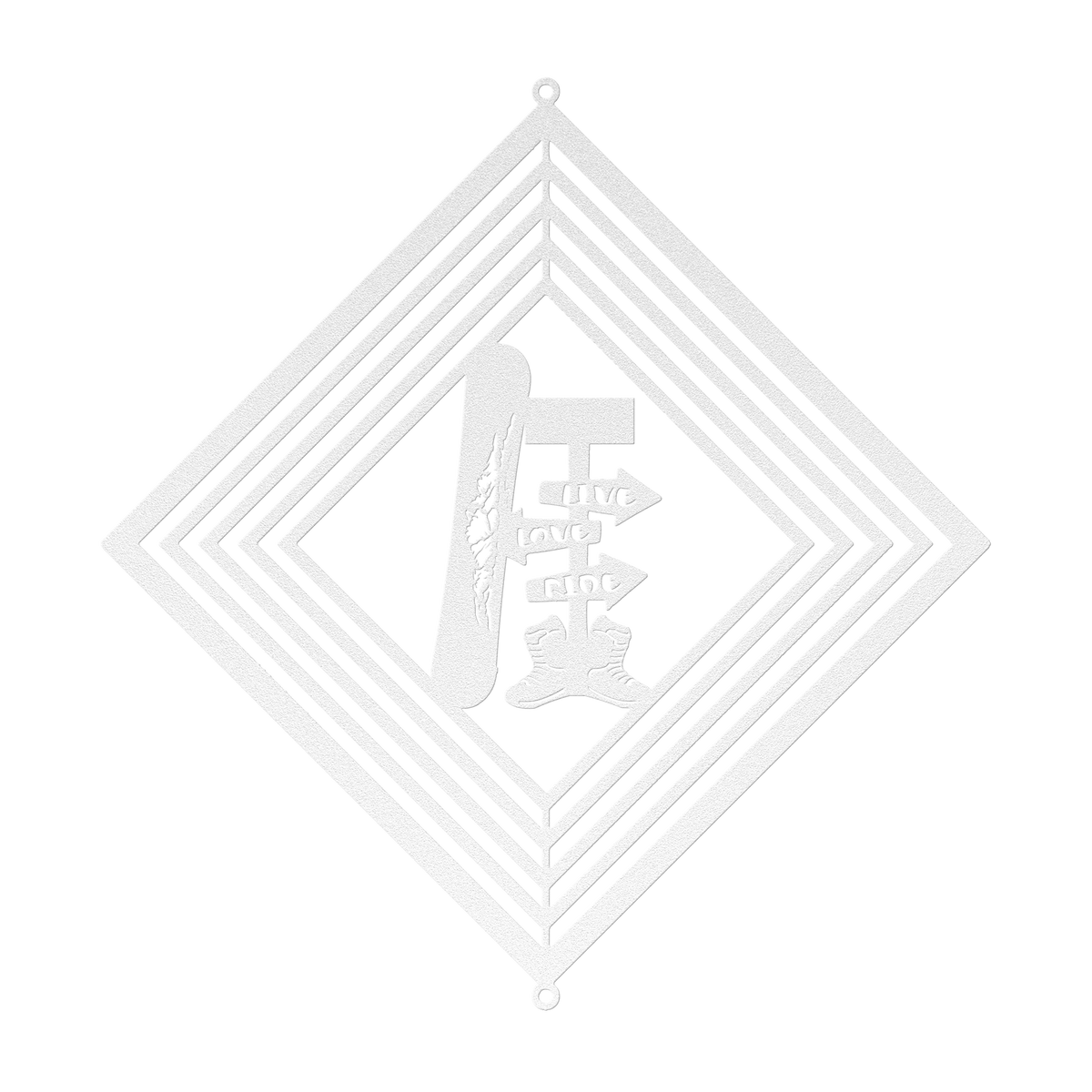 POWDER ADDICTS PERSONALIZED LIVE LOVE RIDE WIND SPINNER