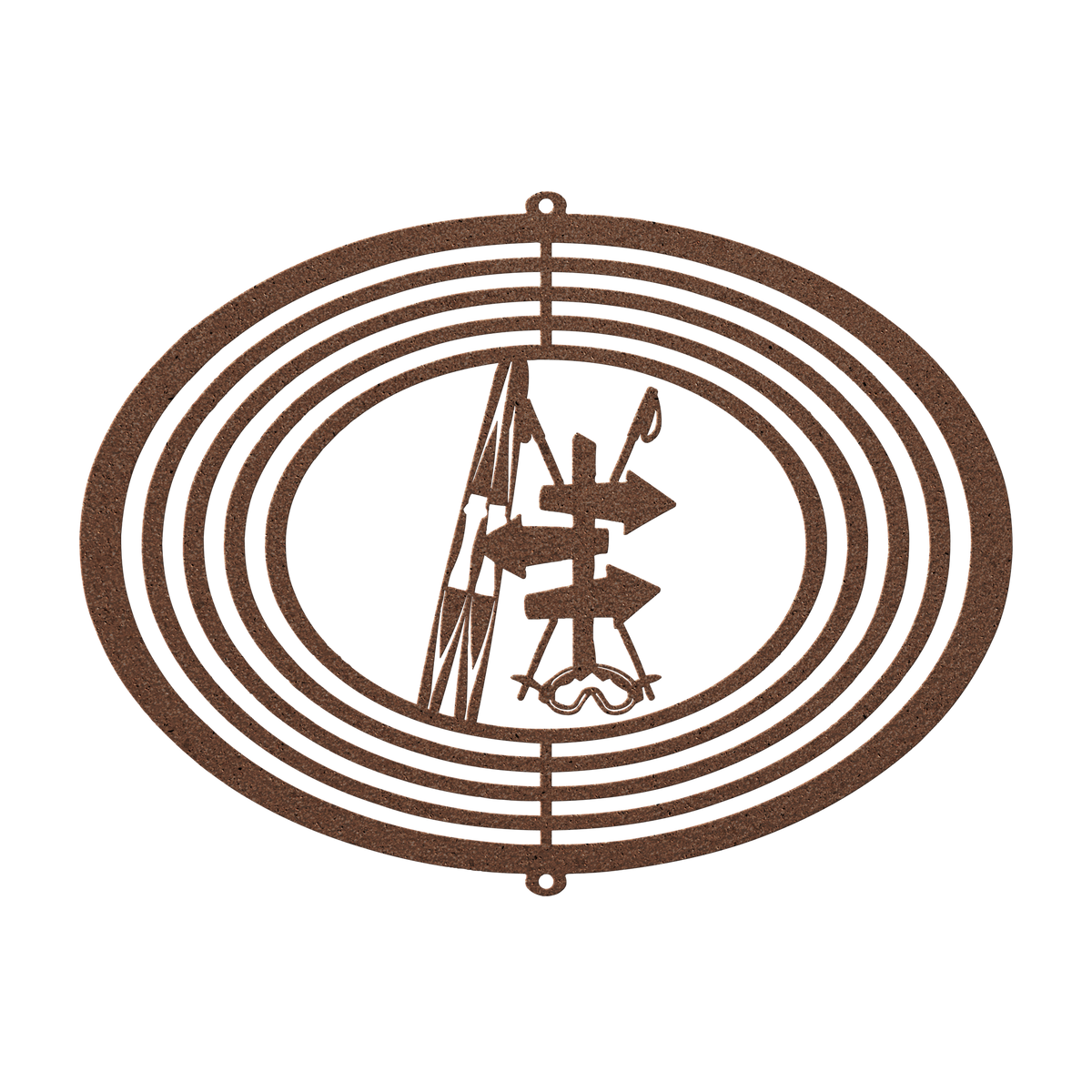 PERSONALIZED WIND SPINNER - SKI TRAIL SIGN - Made in the USA 🇺🇸