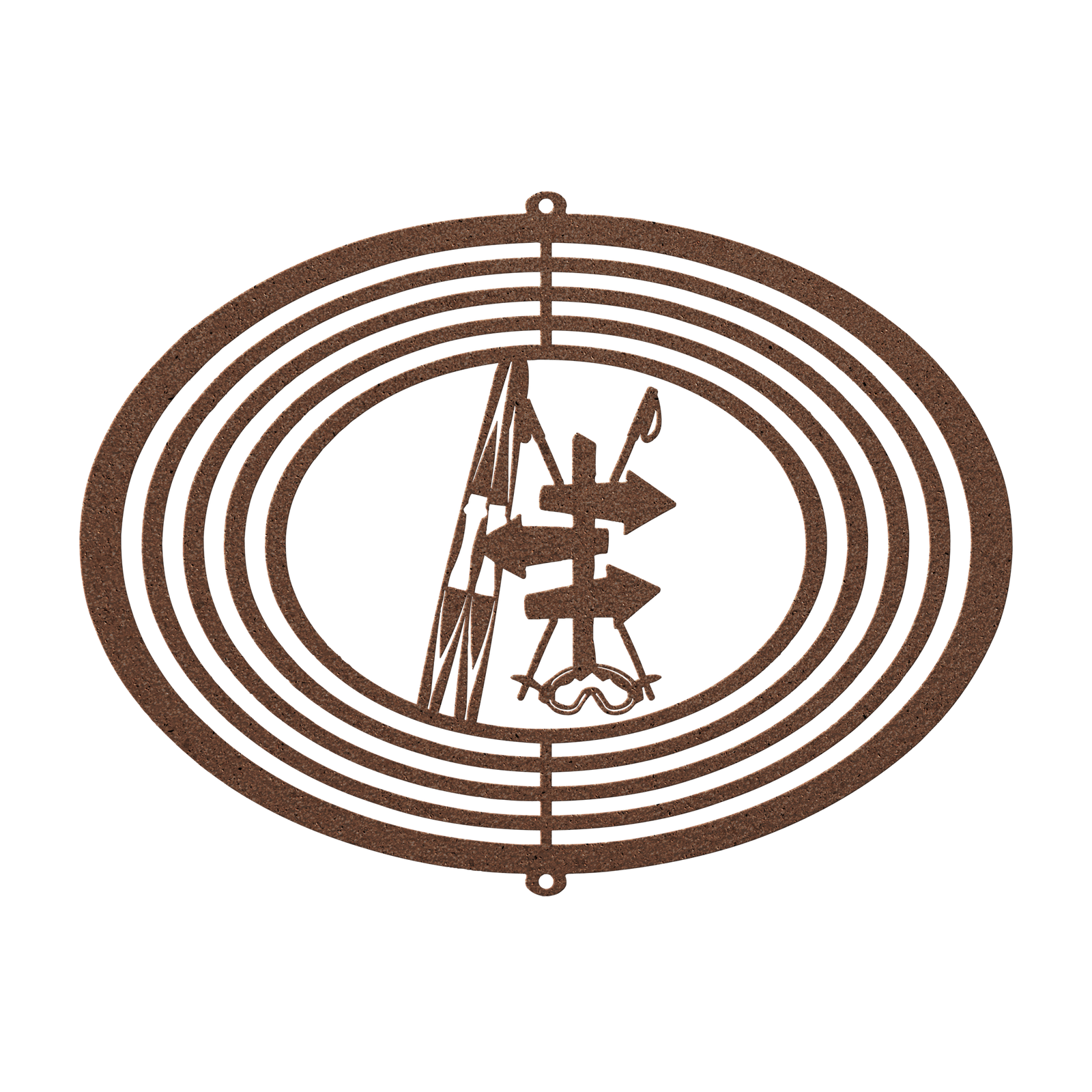 PERSONALIZED WIND SPINNER - SKI TRAIL SIGN - Made in the USA 🇺🇸