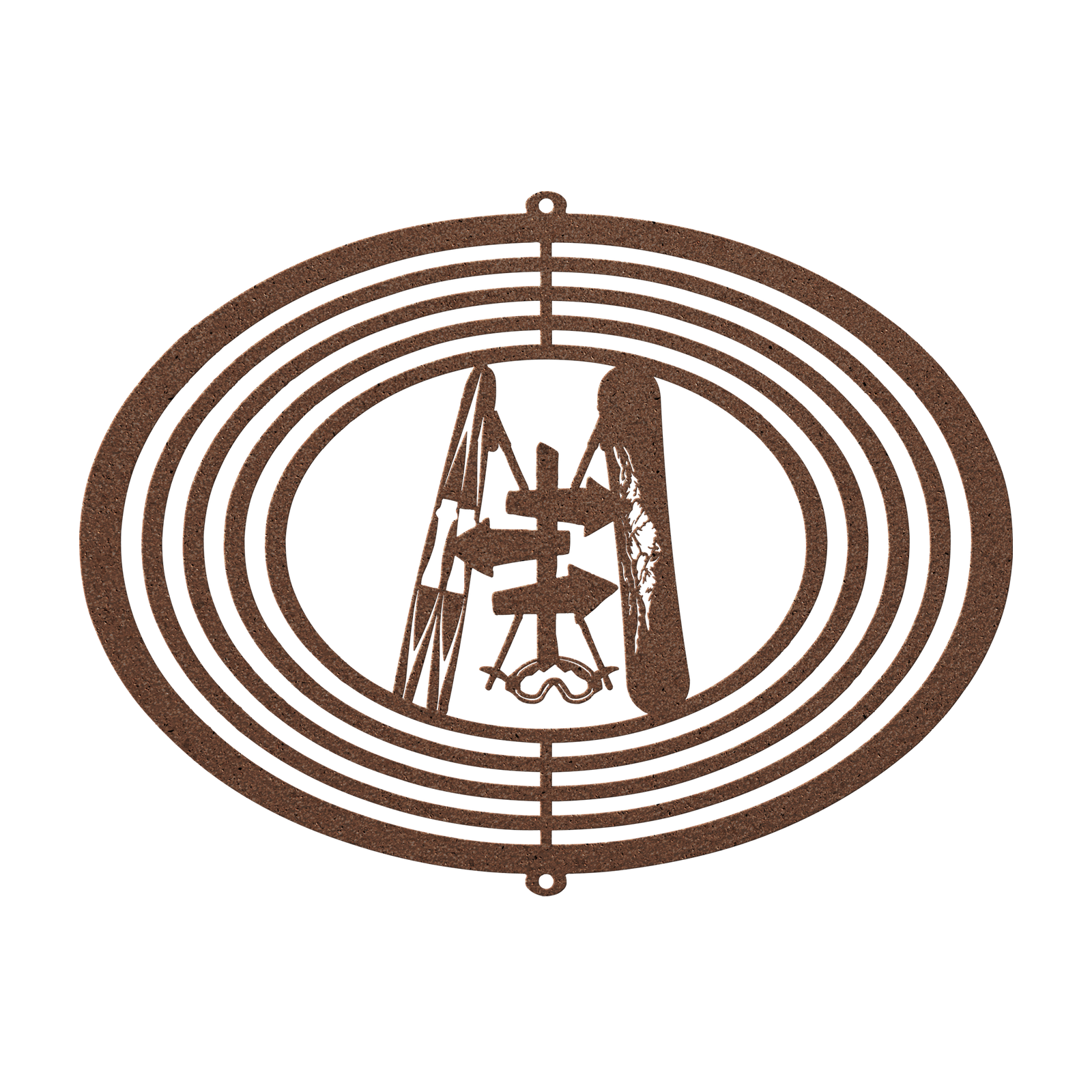 PERSONALIZED WIND SPINNER - SKI AND RIDE SKI SIGN - Made in the USA 🇺🇸