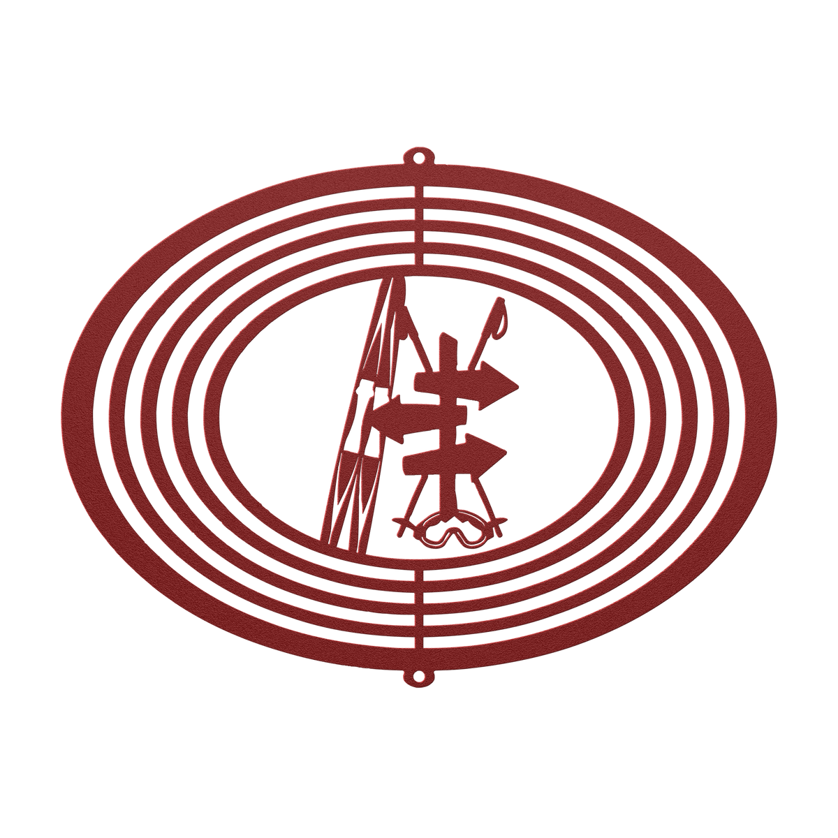 PERSONALIZED WIND SPINNER - SKI TRAIL SIGN - Made in the USA 🇺🇸