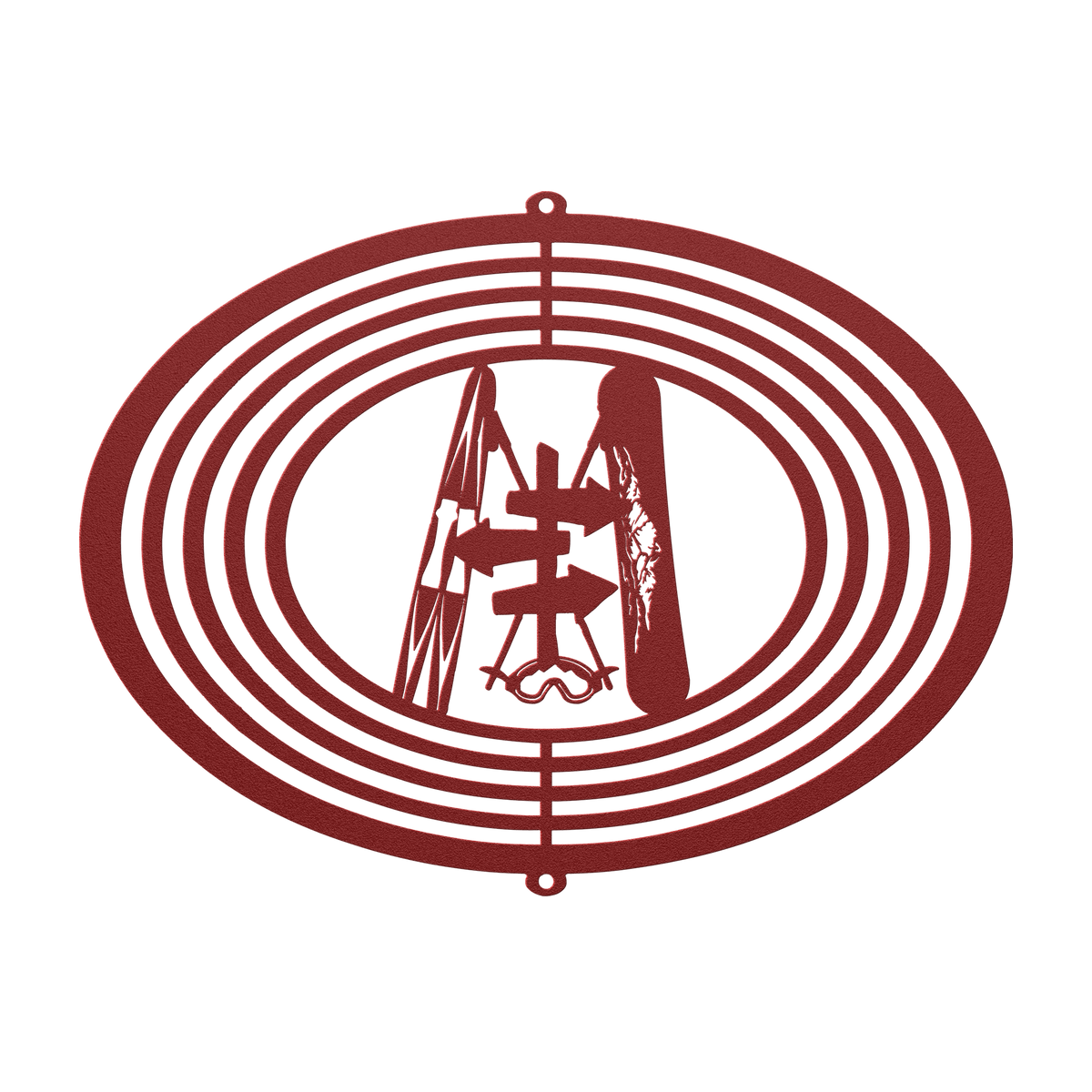 PERSONALIZED WIND SPINNER - SKI AND RIDE SKI SIGN - Made in the USA 🇺🇸