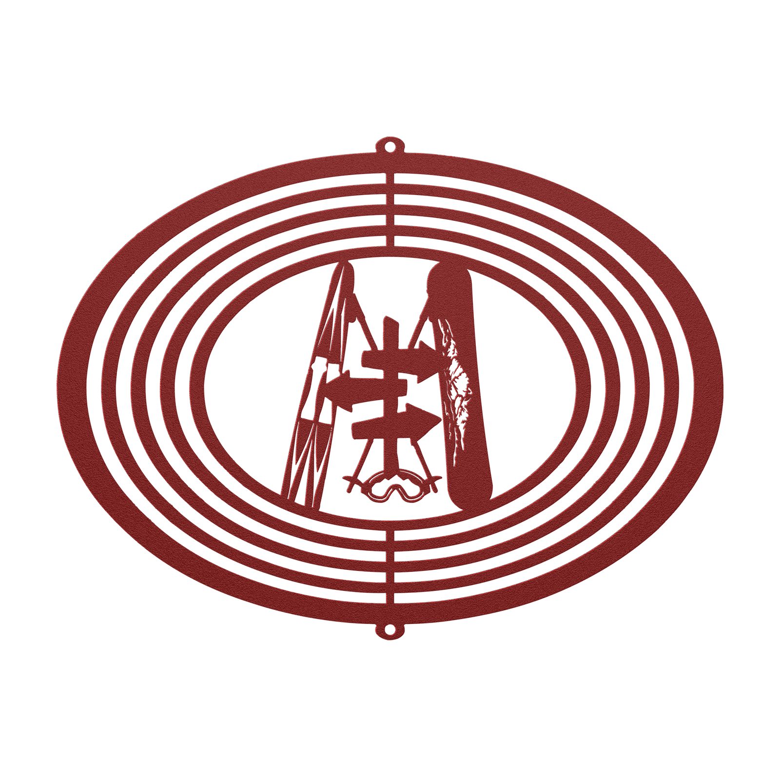 PERSONALIZED WIND SPINNER - SKI AND RIDE SKI SIGN - Made in the USA 🇺🇸