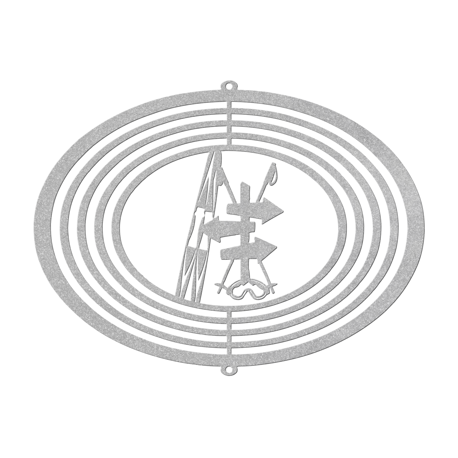 PERSONALIZED WIND SPINNER - SKI TRAIL SIGN - Made in the USA 🇺🇸