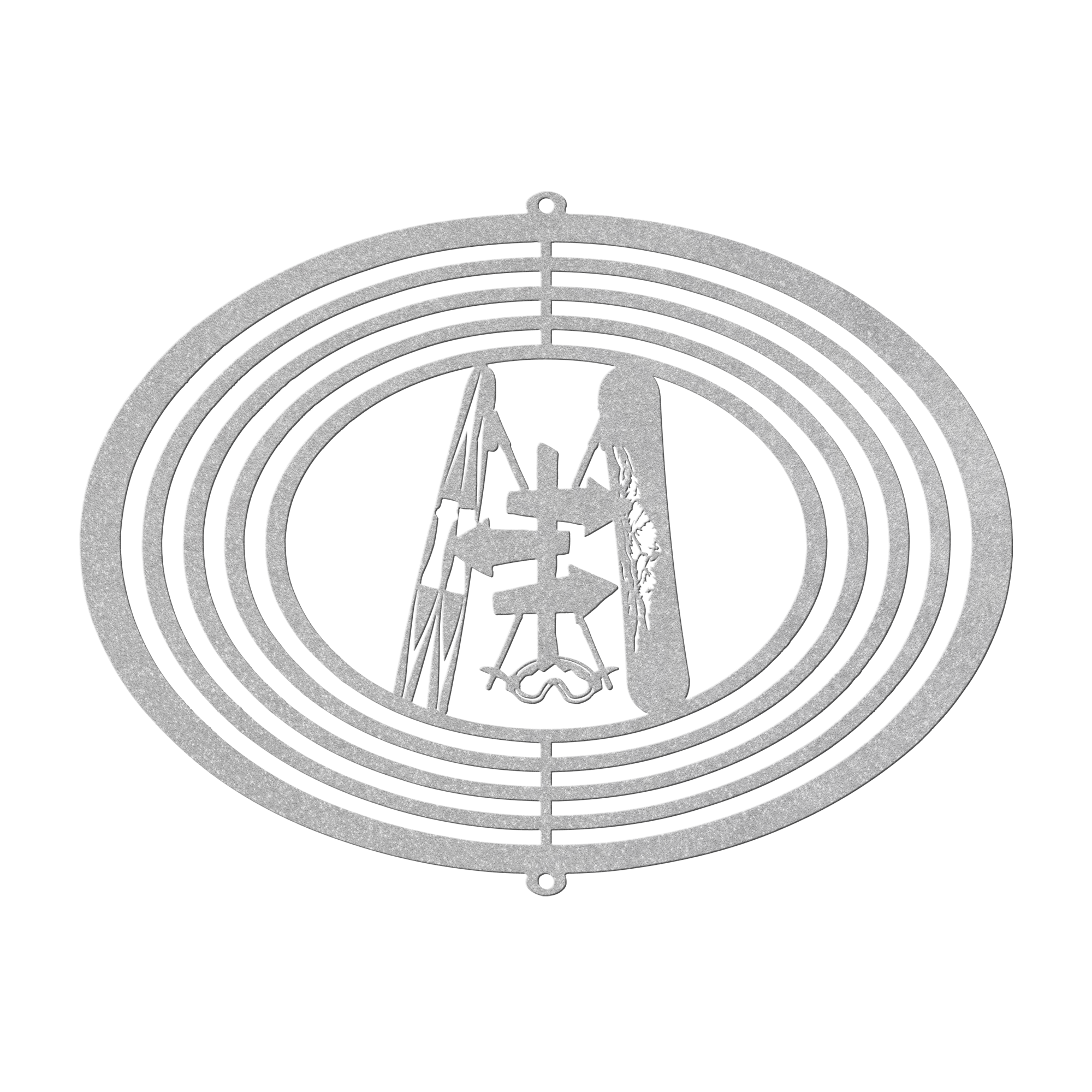 PERSONALIZED WIND SPINNER - SKI AND RIDE SKI SIGN - Made in the USA 🇺🇸