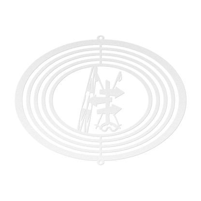 PERSONALIZED WIND SPINNER - SKI TRAIL SIGN - Made in the USA 🇺🇸