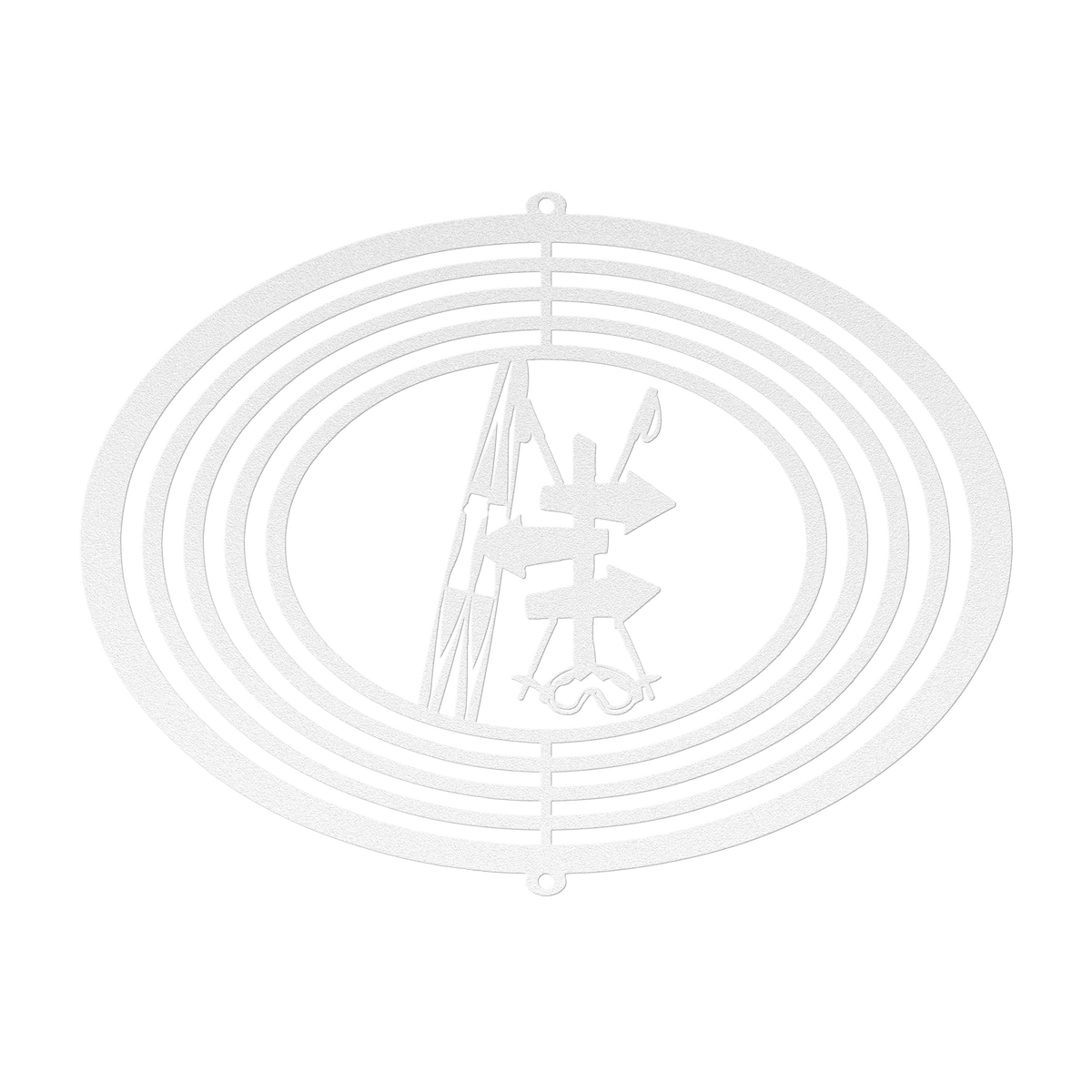 PERSONALIZED WIND SPINNER - SKI TRAIL SIGN - Made in the USA 🇺🇸