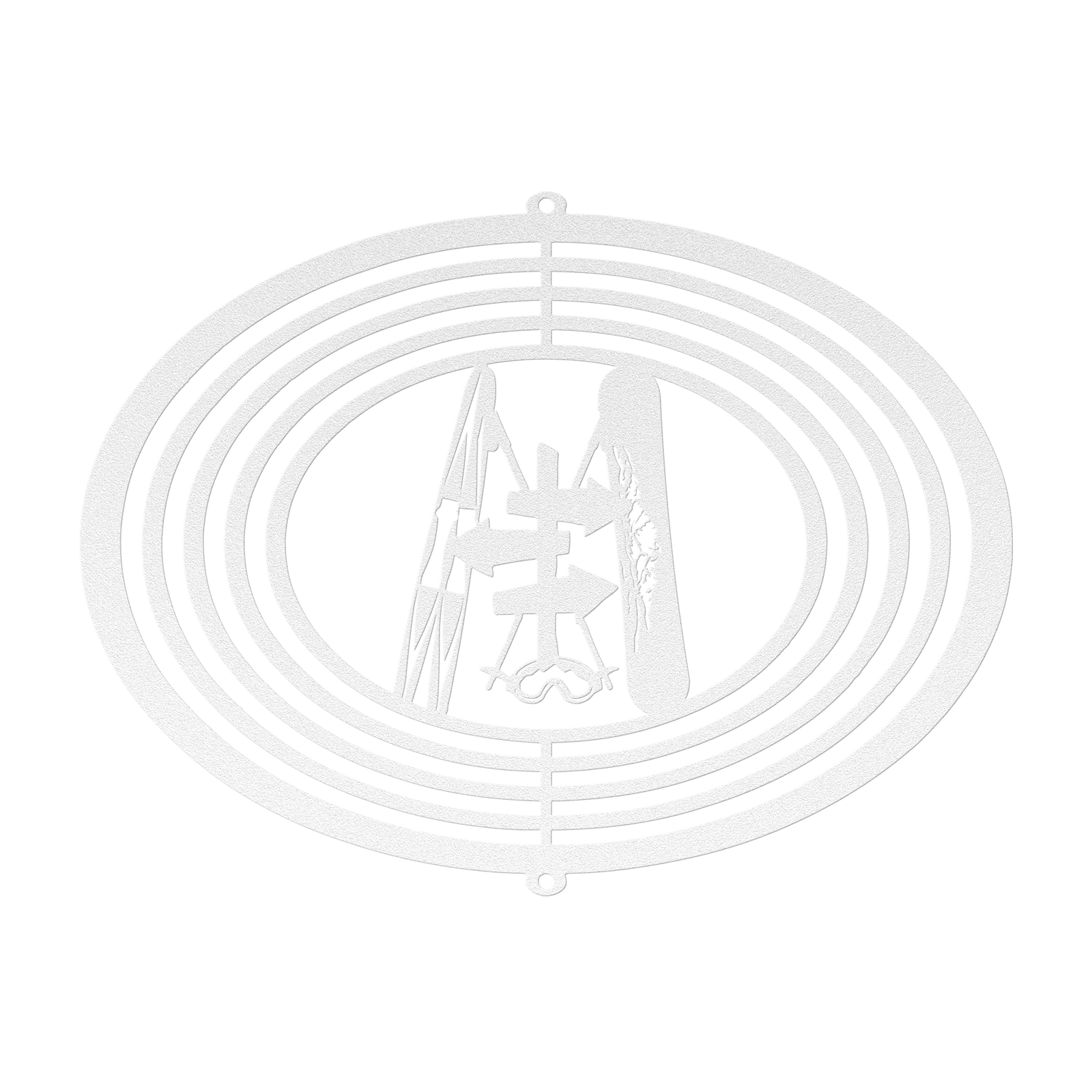 PERSONALIZED WIND SPINNER - SKI AND RIDE SKI SIGN - Made in the USA 🇺🇸