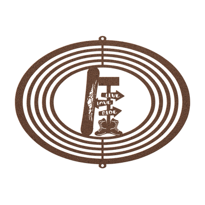 PERSONALIZED WIND SPINNER - Live Love Ride - Made in the USA 🇺🇸